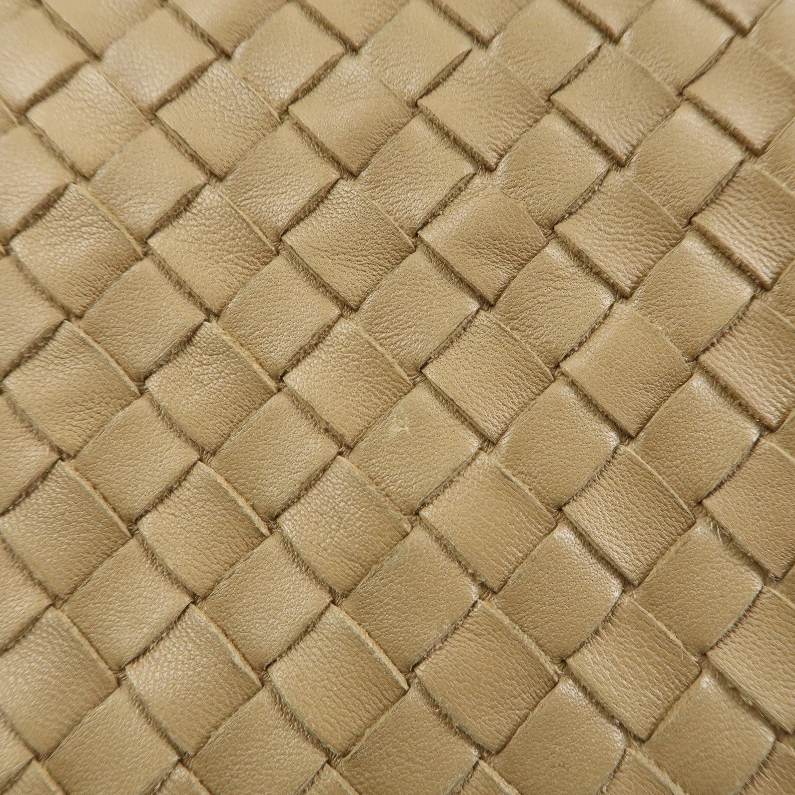 BOTTEGA VENETA Intrecciato Nappa Leather Shoulder Bag Light Brown