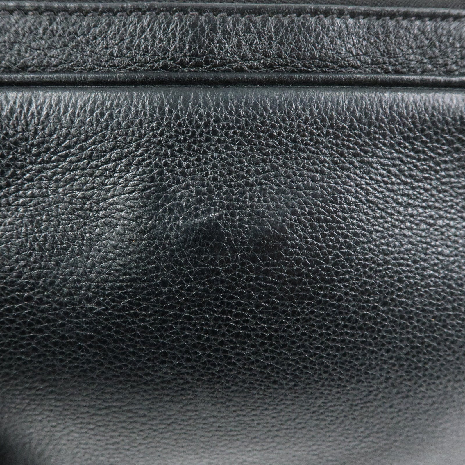 PRADA Logo Leather Shoulder Crossbody Bag Black 1BH079
