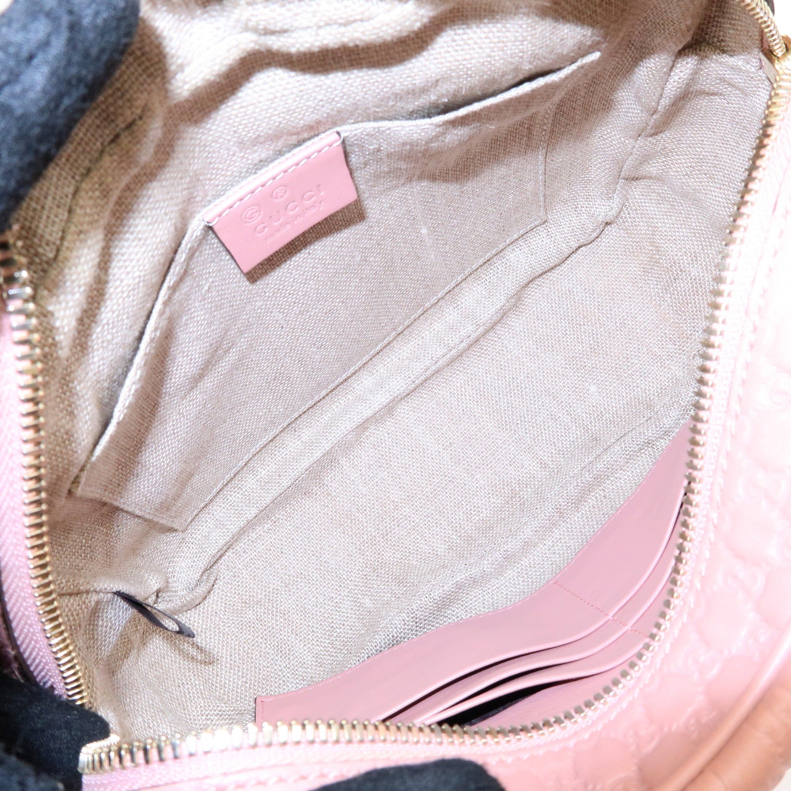 GUCCI Interlocking G Microguccissima Shoulder Bag Pink 449413