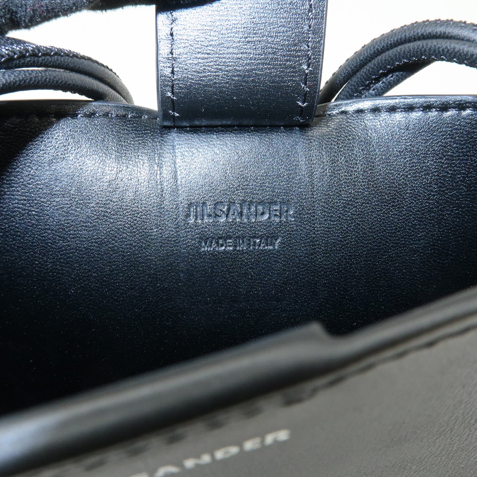 Jil Sander Leather Tangle Bag Shoulder Bag Black