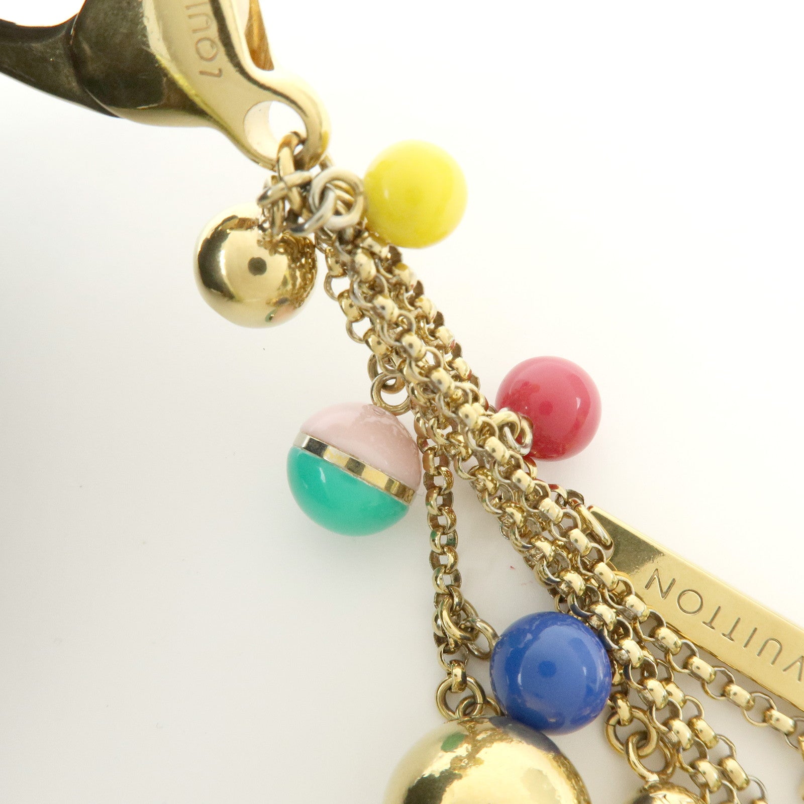 Louis Vuitton Porte Cles Grelots Bag Charm Metal Gold M62227