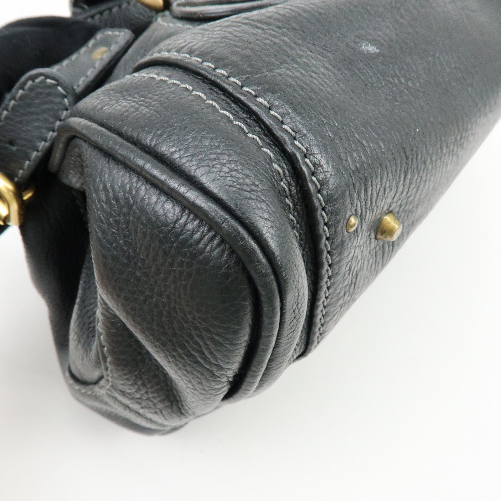Chloe Paddington Leather Hand Bag Shoulder bag Black