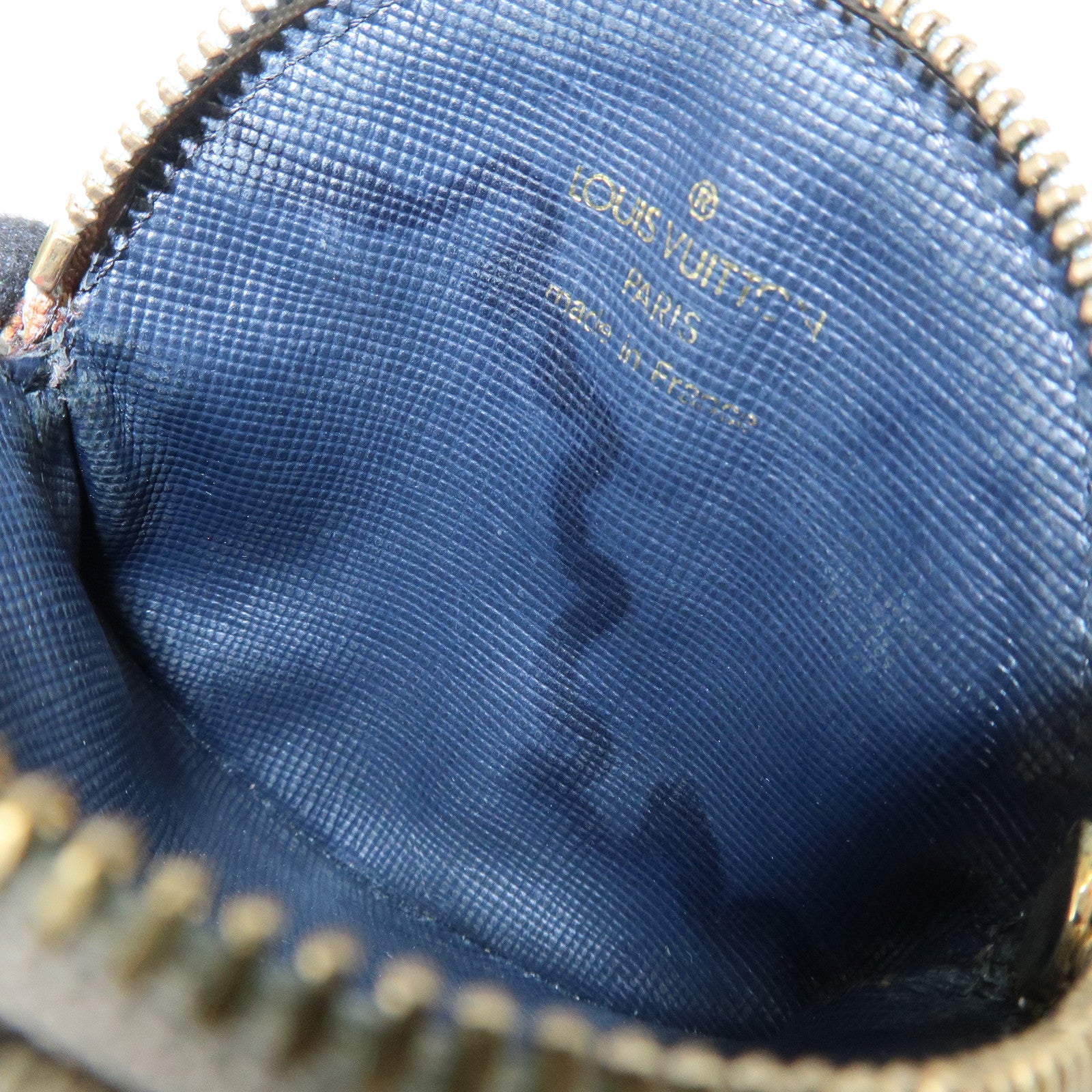 Louis Vuitton Monogram Mini Porte Monnaie Coin Case Blue M92640