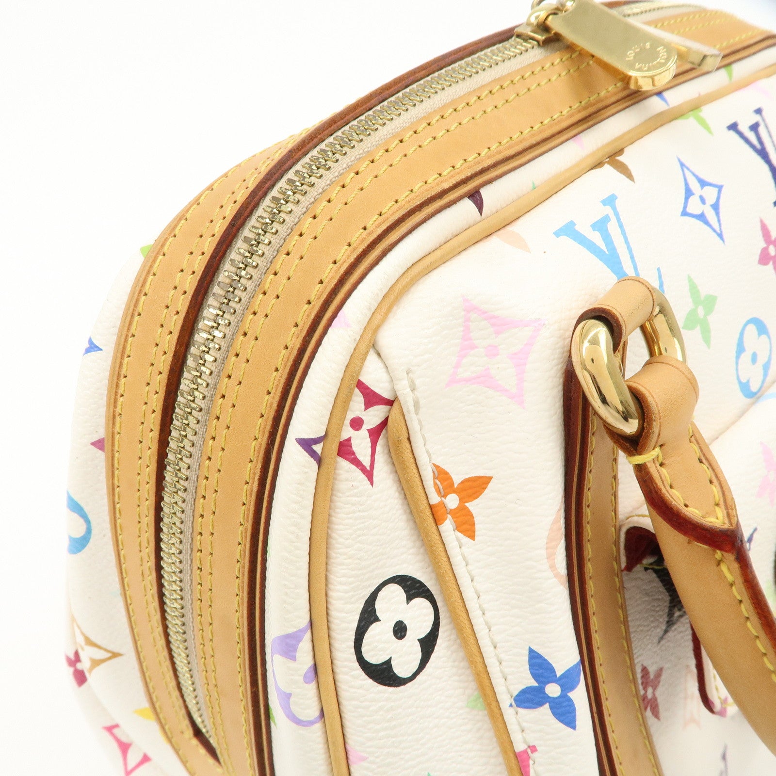 Louis Vuitton Monogram Multicolor Priscilla Hand Bag Blanc M40096