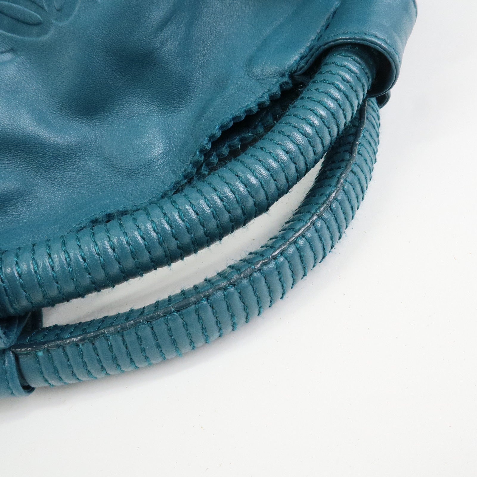 LOEWE Nappa Aire Nappa Leather Hand Bag Tote Bag Blue