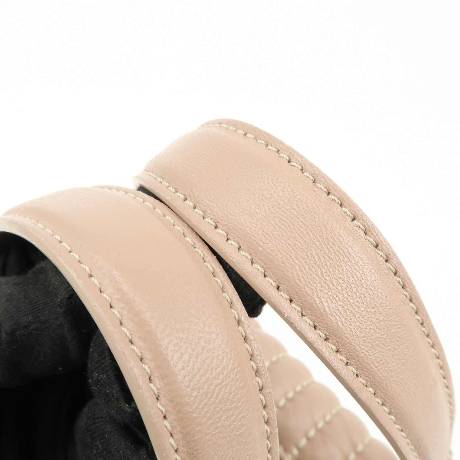 JIMMY CHOO Helia Quilting Leather Chain 2Way Bag Hand Bag Pink