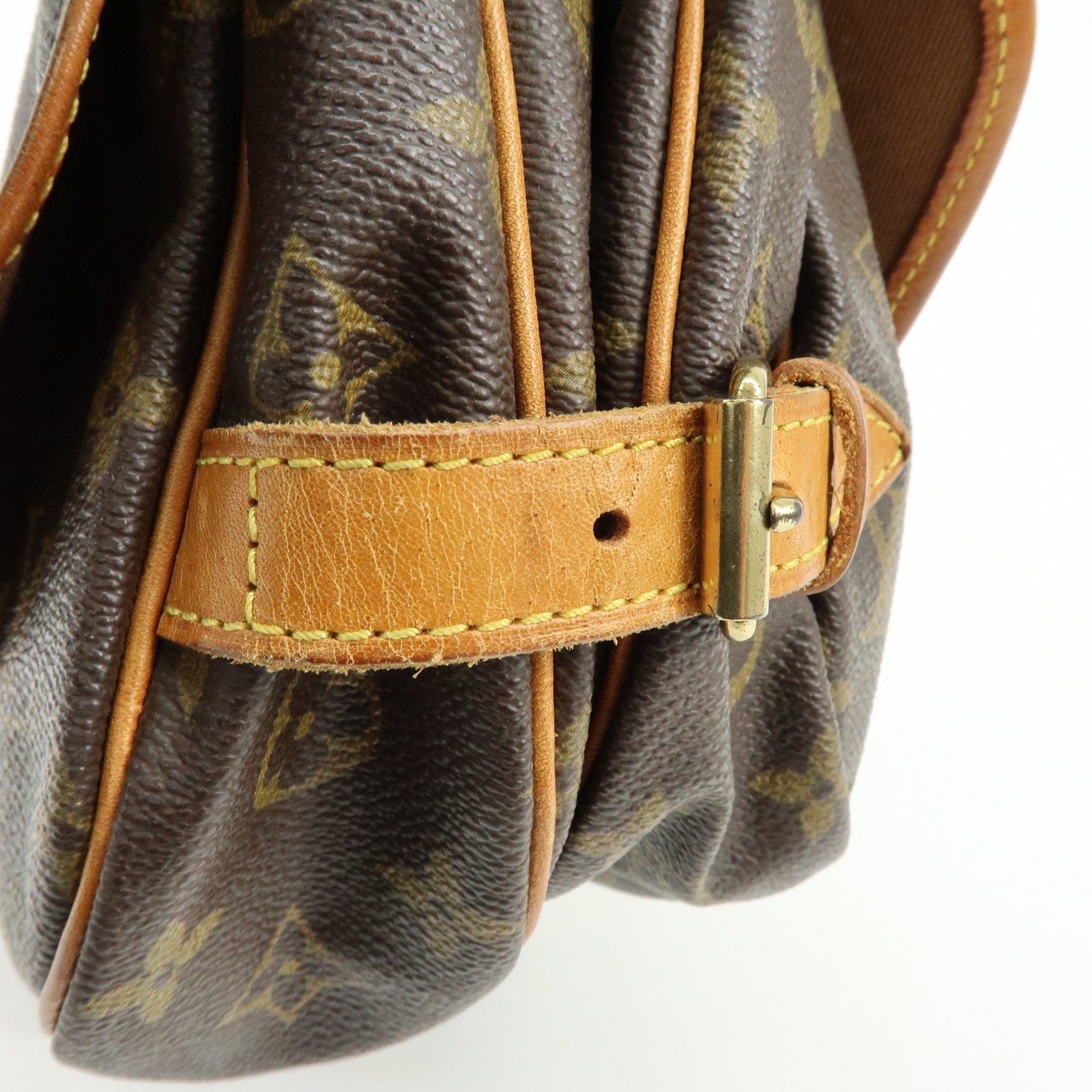 Louis Vuitton Monogram Saumur 30 Canvas Shoulder Bag Brown M42256