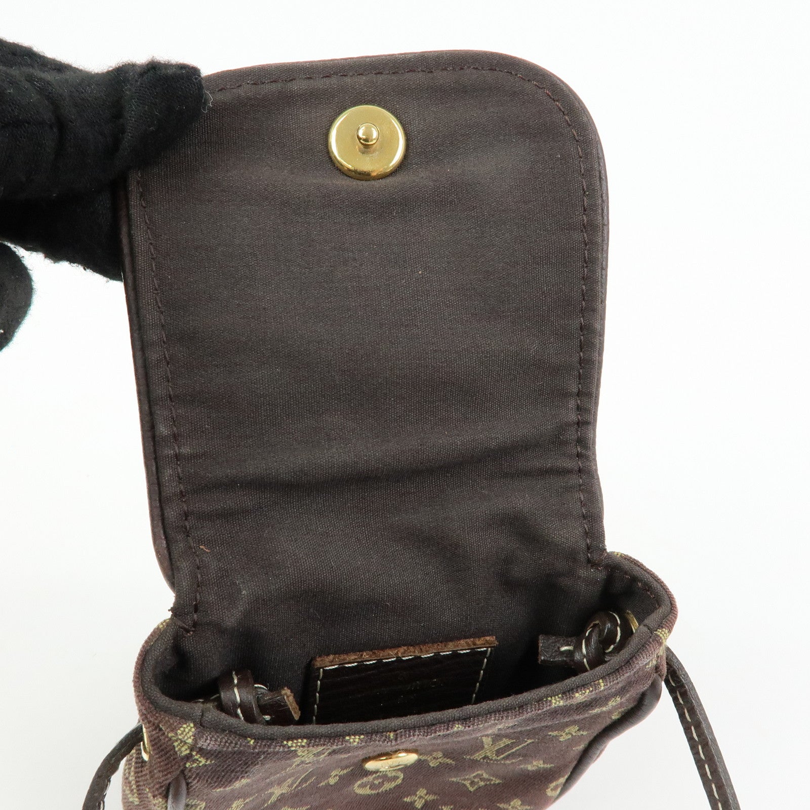 Louis Vuitton Monogram Mini Lin Pochette Cancun Ebene M95313
