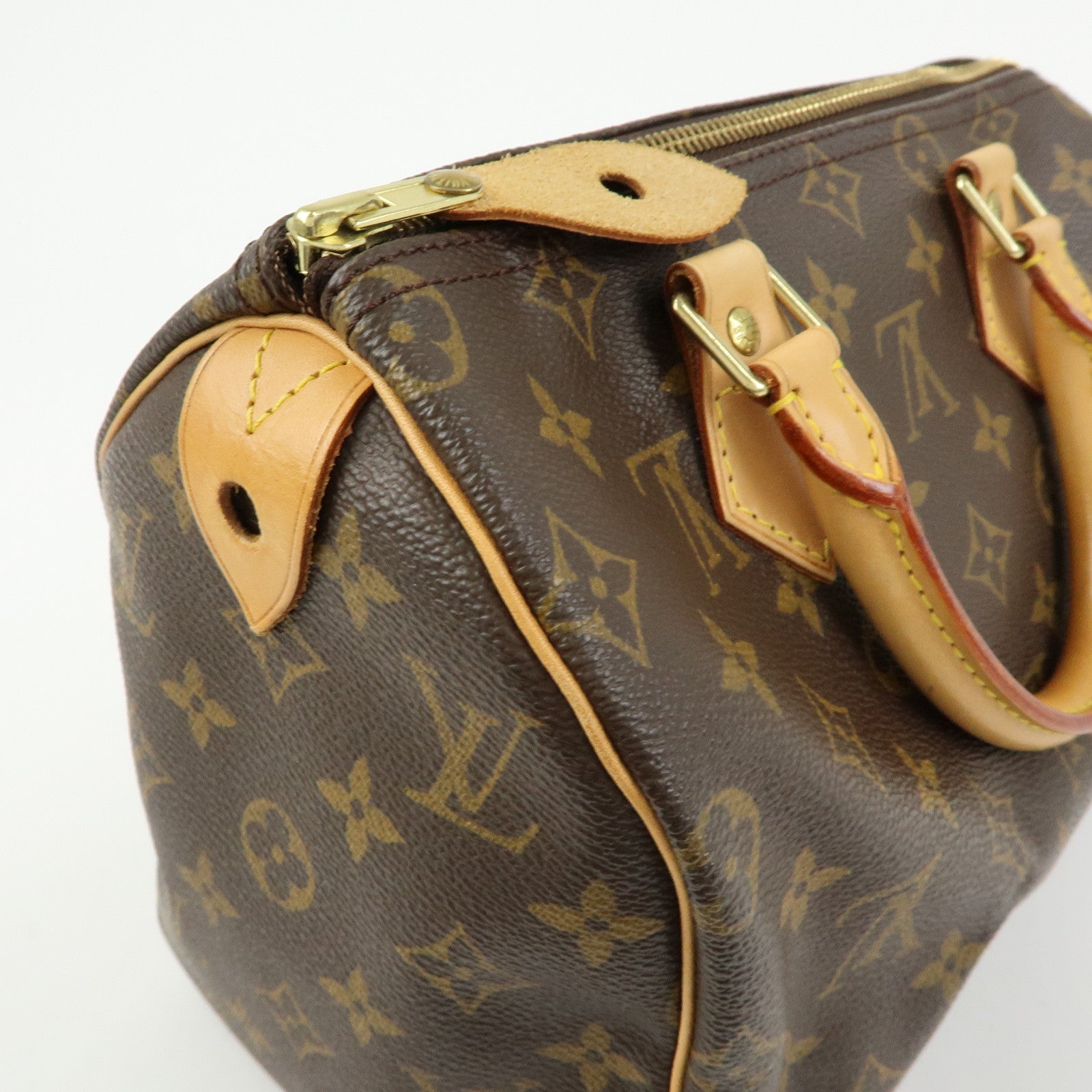 Louis Vuitton Monogram Speedy 25 Boston Bag Hand Bag Brown M41528