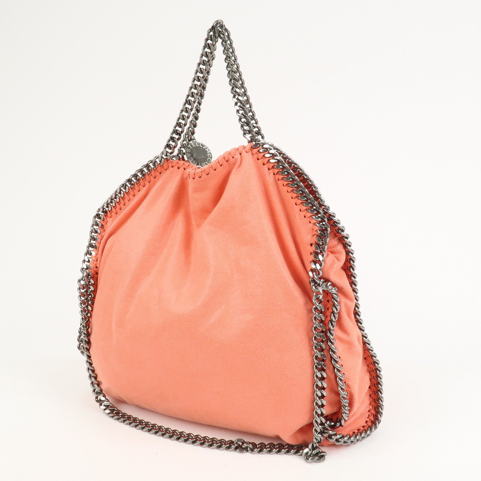 STELLA MCCARTNEY Falabella Fold-Over Tote 2Way Bag Orange
