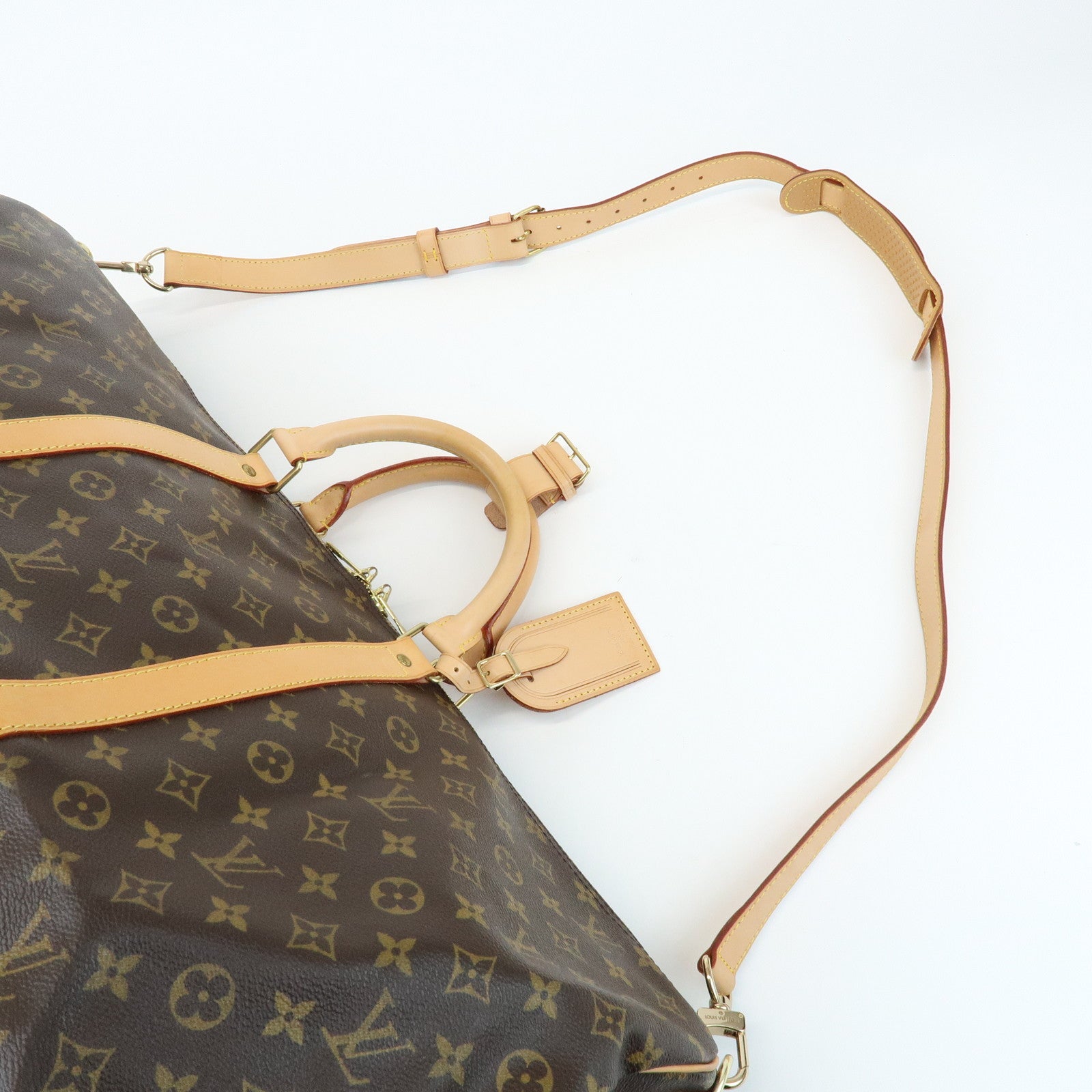 Louis Vuitton Monogram Keep All Bandouliere 60 Boston Bag M41412