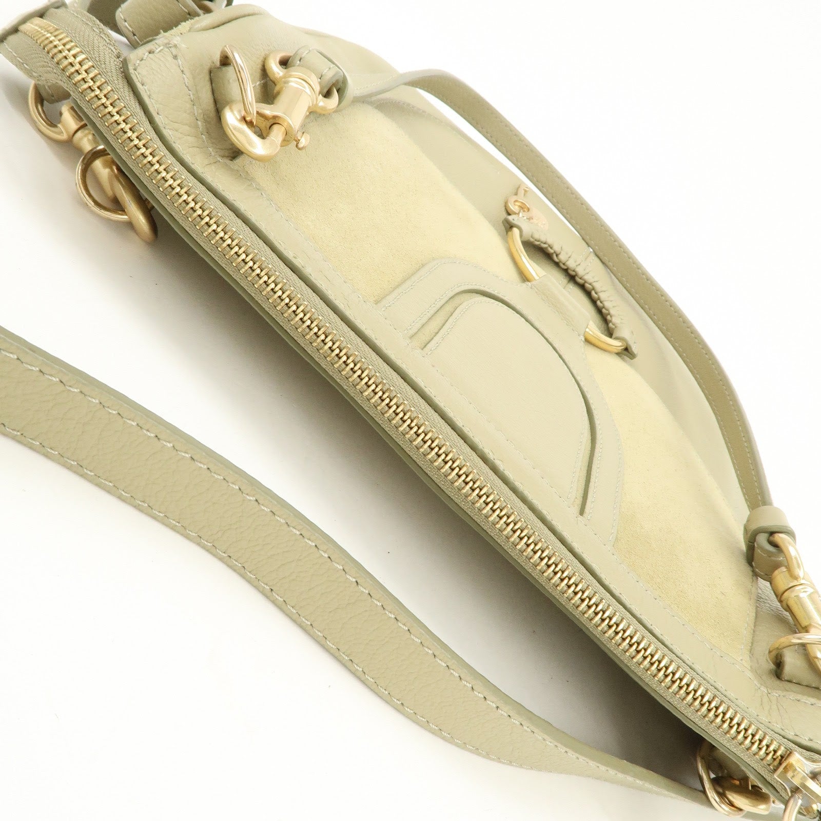 Chole See by Chlo・・ｽｩ Hana Leather Suede 2Way Bag Shoulder Bag Beige
