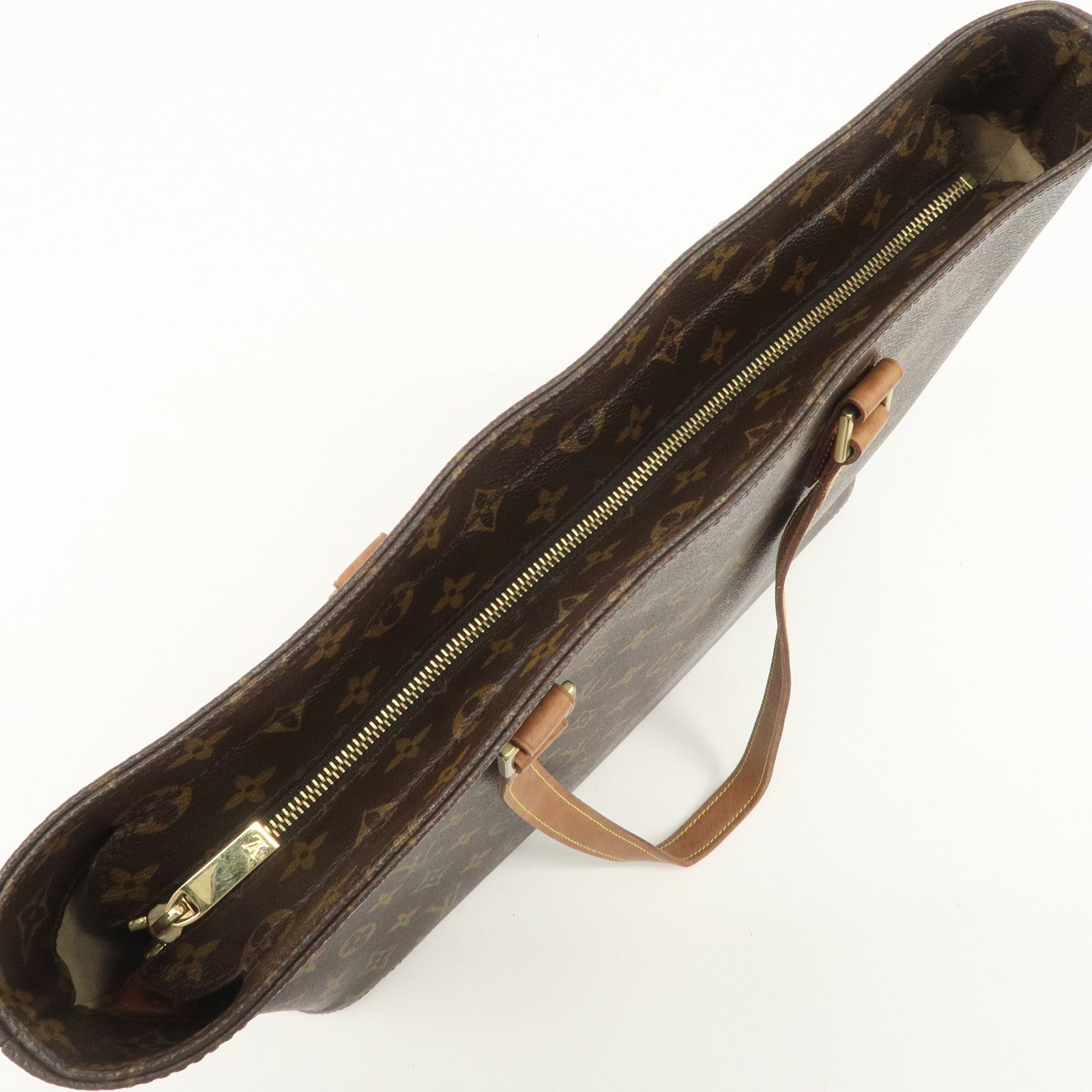 Louis Vuitton Monogram Luco Tote Bag Hand Bag Brown M51155 Used