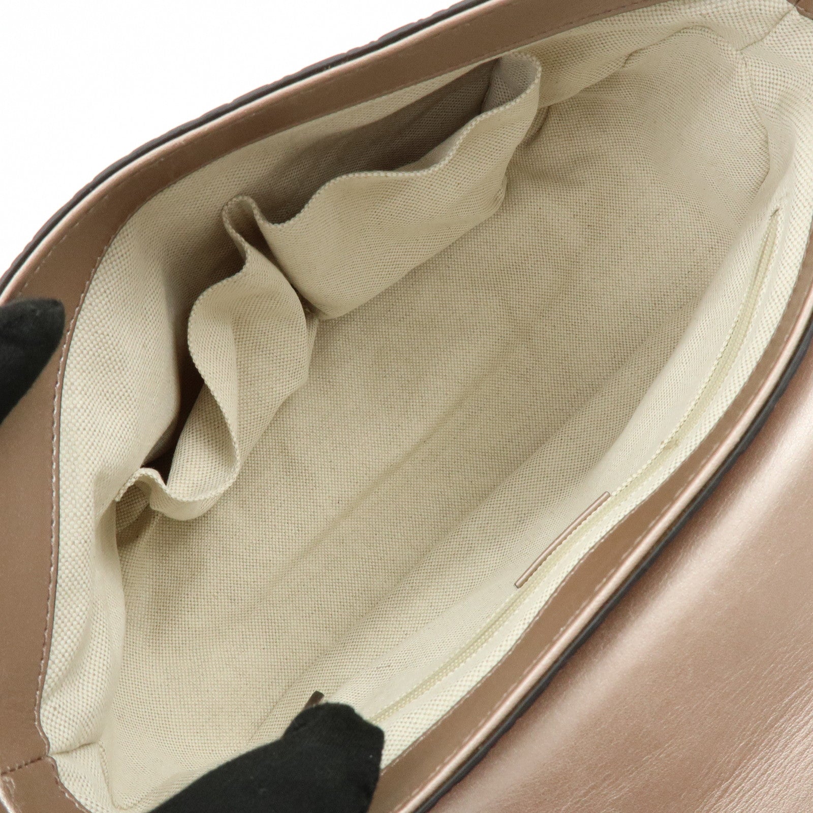 GUCCI Microguccissima Leather Shoulder Bag Metallic Pink 308452