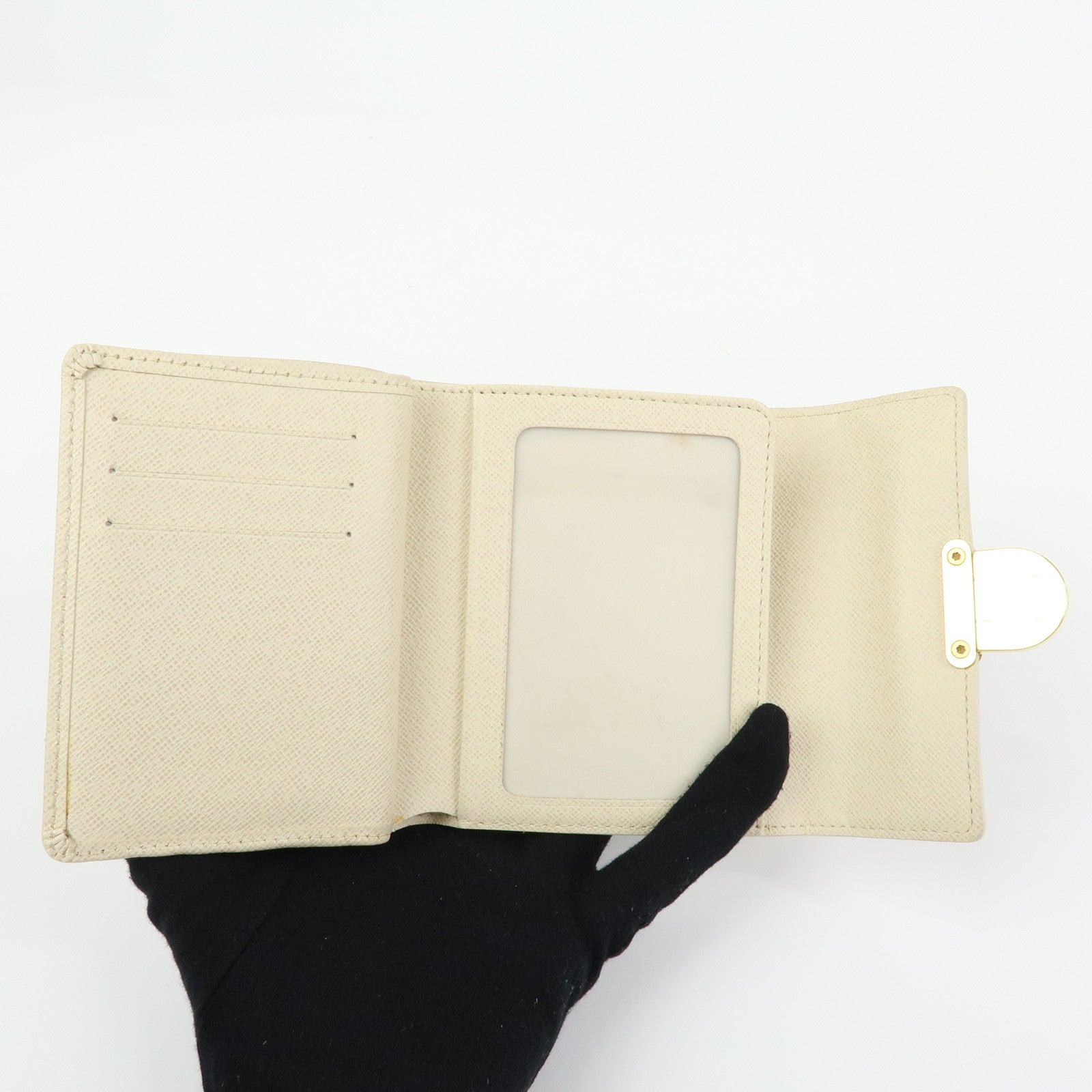 Louis Vuitton Damier Azur Compact Wallet Portefeuille Koala N60013