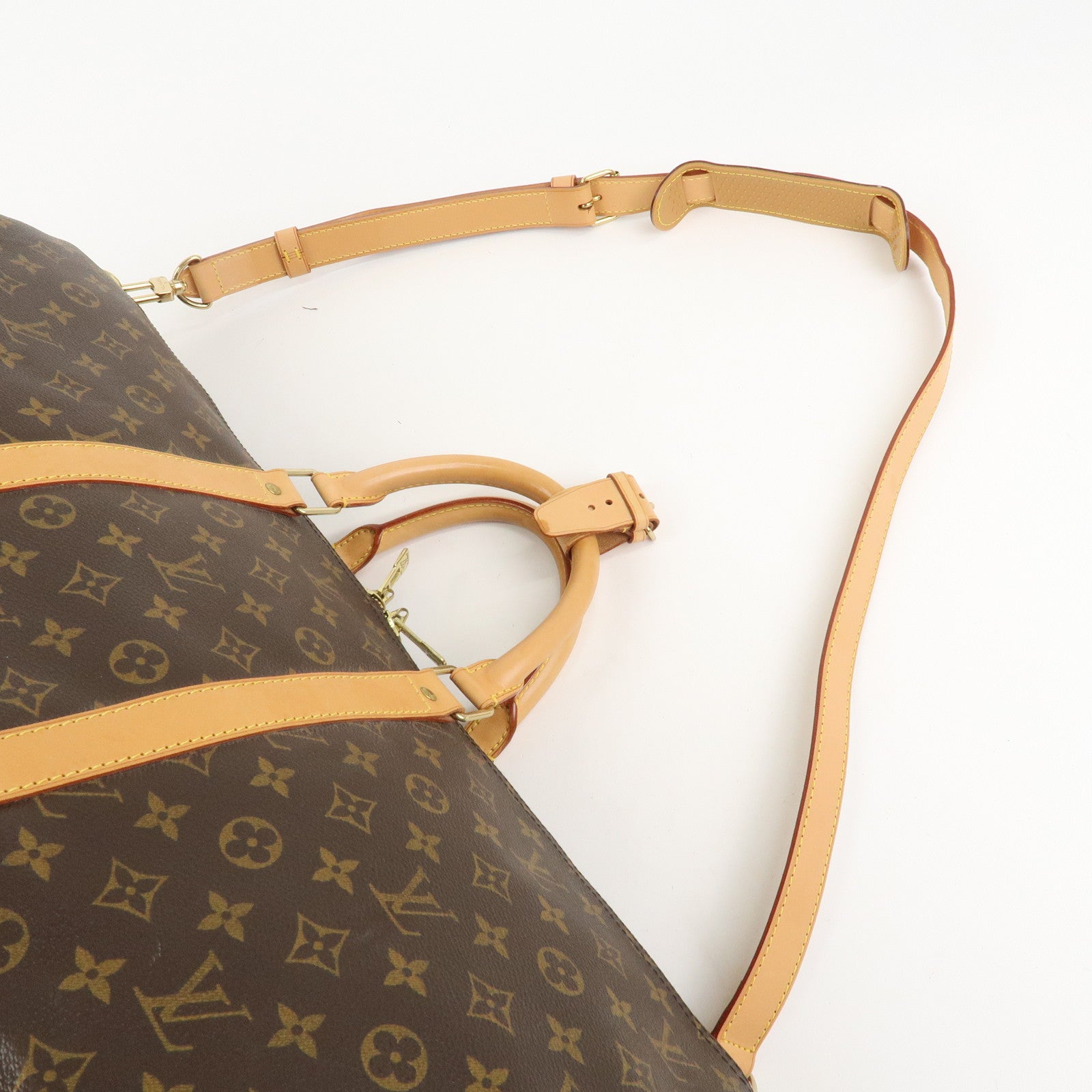 Louis Vuitton Monogram Keep All Bandouliere 55 Boston Bag M41414