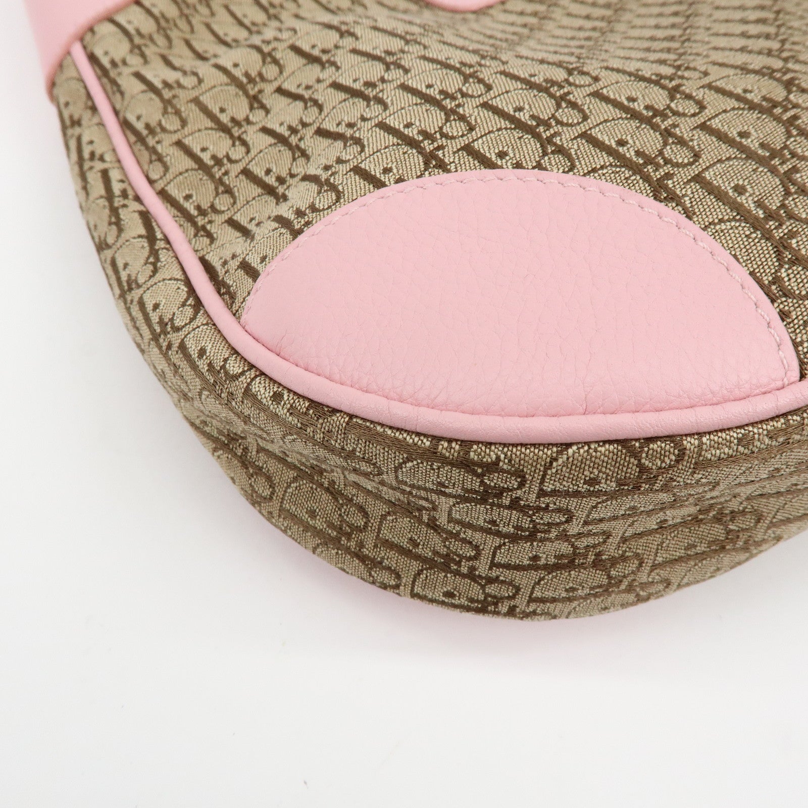 Christian Dior Street Chic Trotter Canvas Leather Shoulder Bag