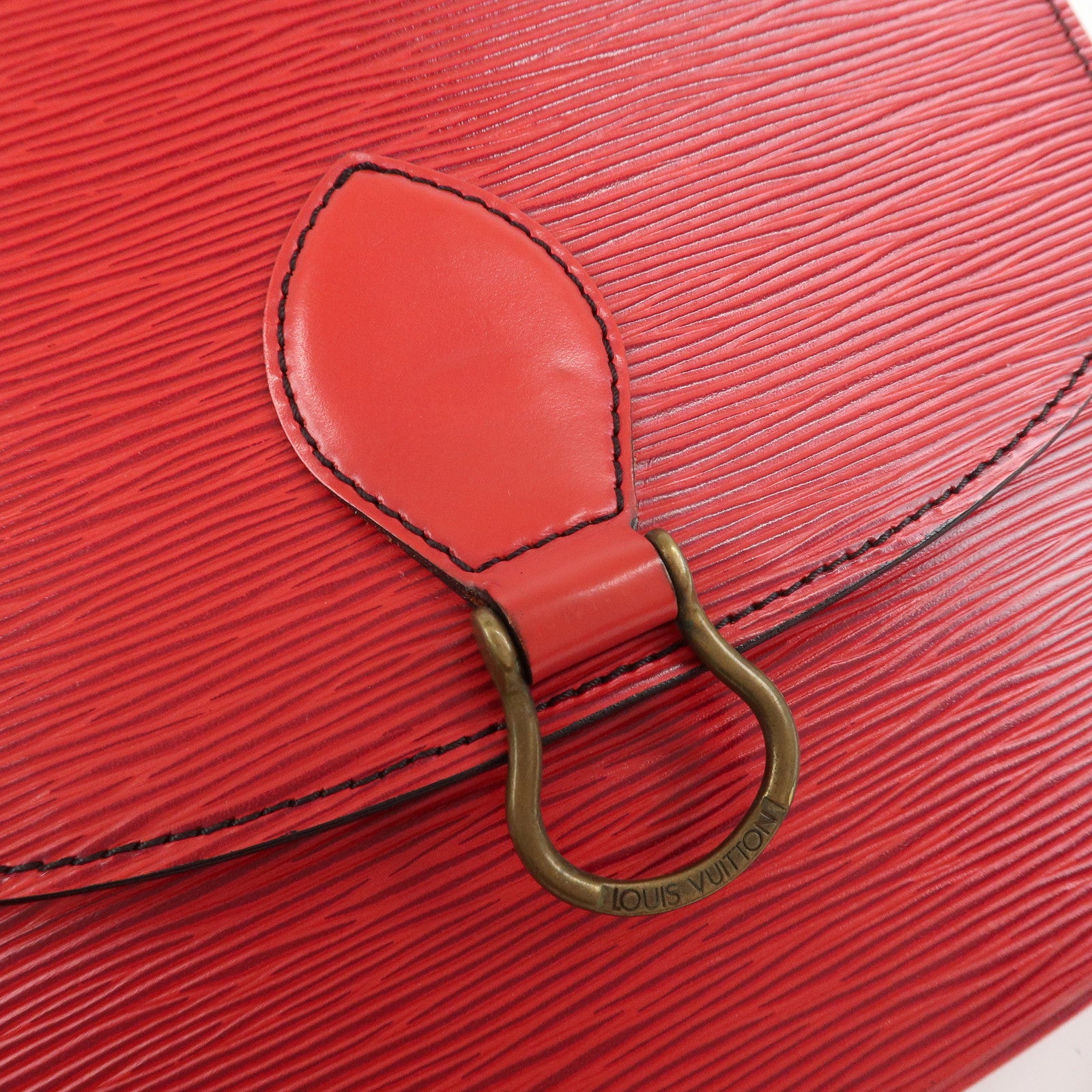 Louis Vuitton Epi Saint Cloud Shoulder Bag Crossbody Bag Red M52197
