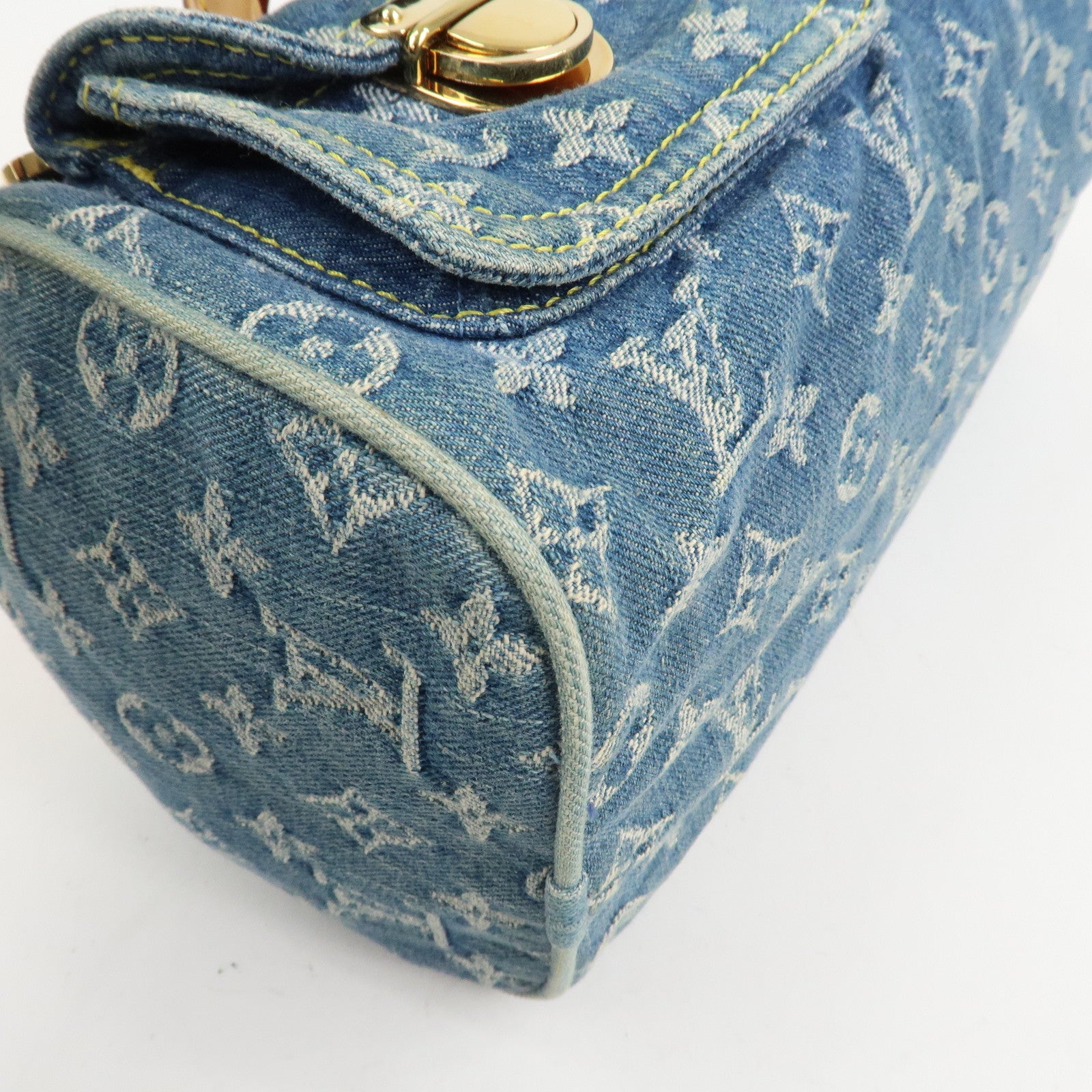 Louis Vuitton Monogram Denim Neo Speedy Boston Bag Blue M95019