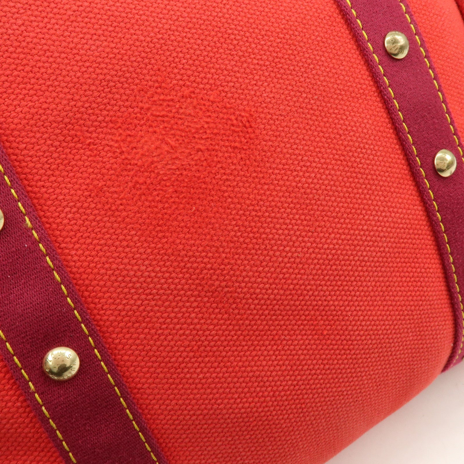 Louis Vuitton Antigua Cabas MM Tote Bag Hand Bag Rouge M40034