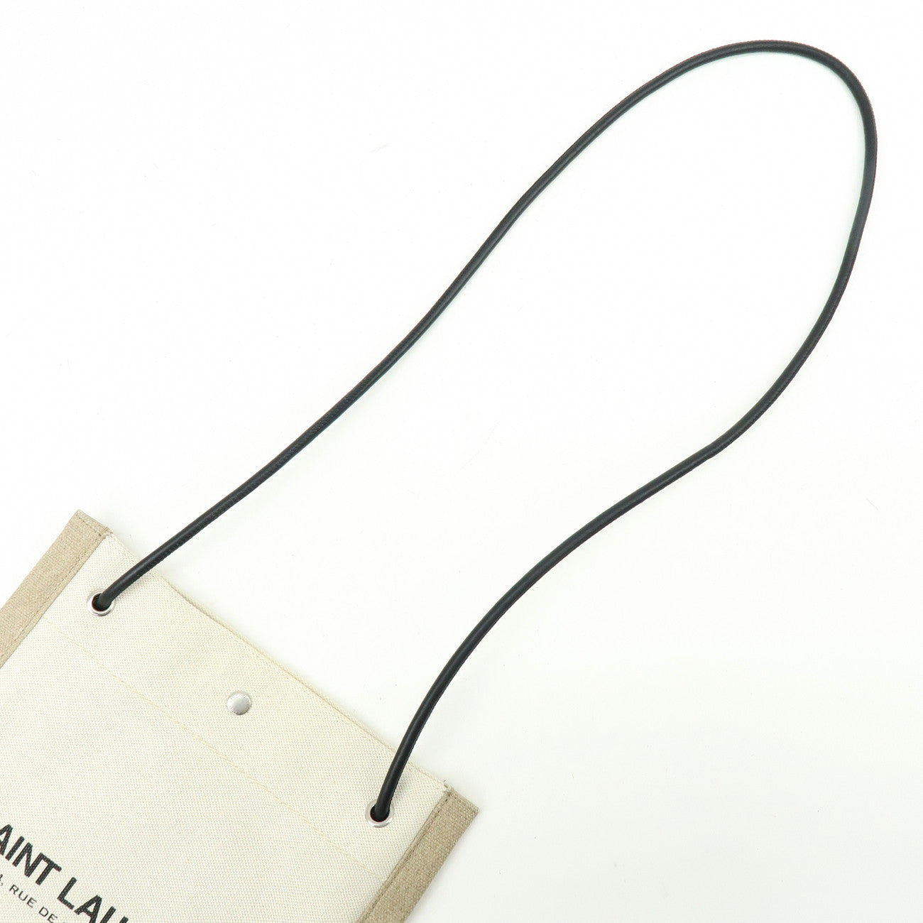 SAINT LAURENT PARIS Canvas Leather Shoulder Crossbody Bag 710272