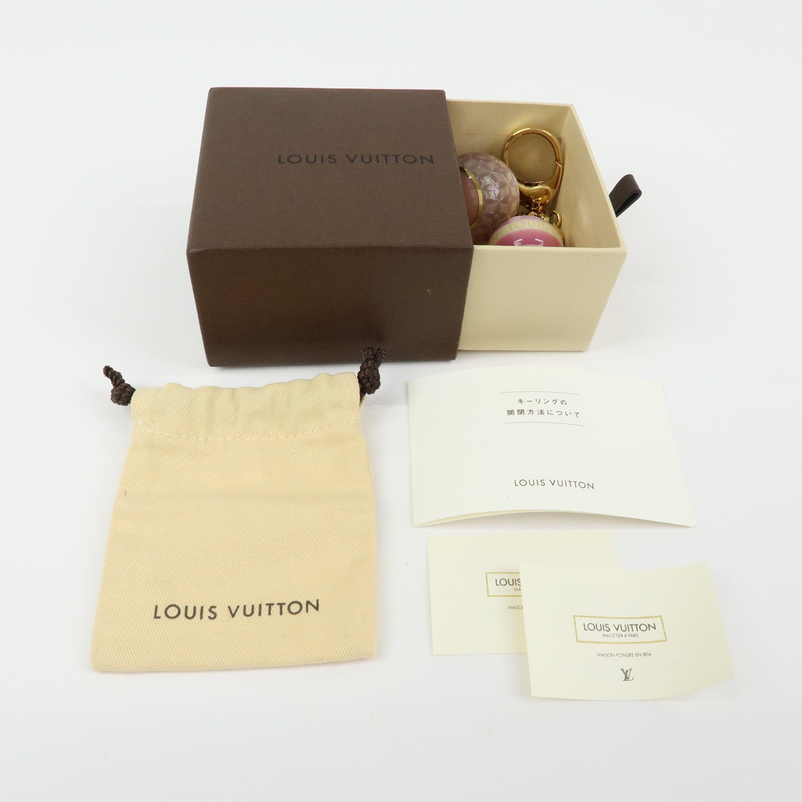 Louis Vuitton Bijou Sac Mini Lin Metal Bag Charm Key Charm M65643