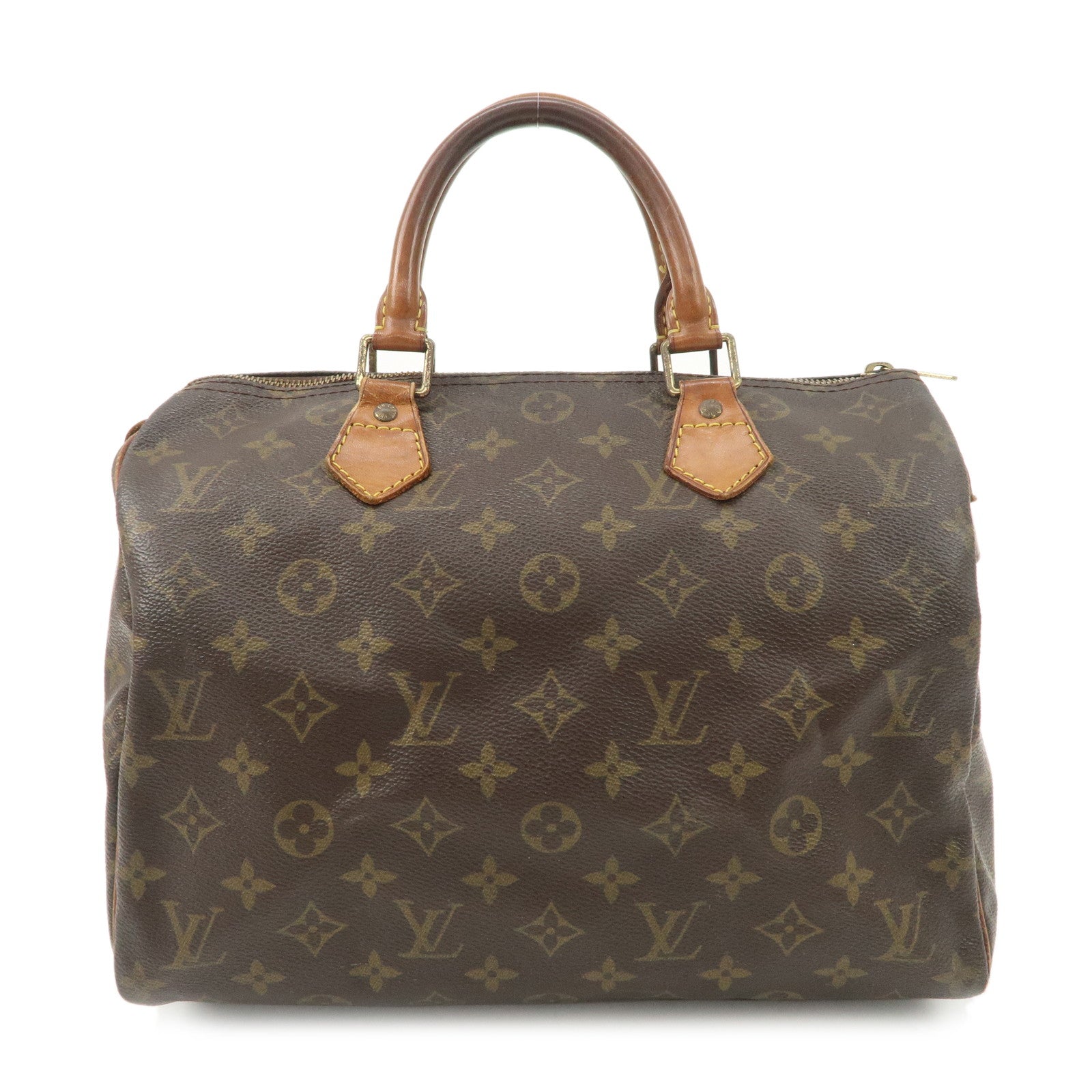 Louis Vuitton Monogram Speedy 30 Hand Bag Boston Bag M41526 Used
