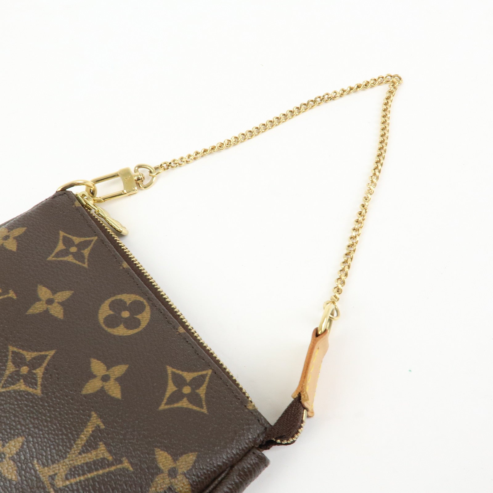 Louis Vuitton Monogram Mini Pochette Accessoires Hand Bag M58009
