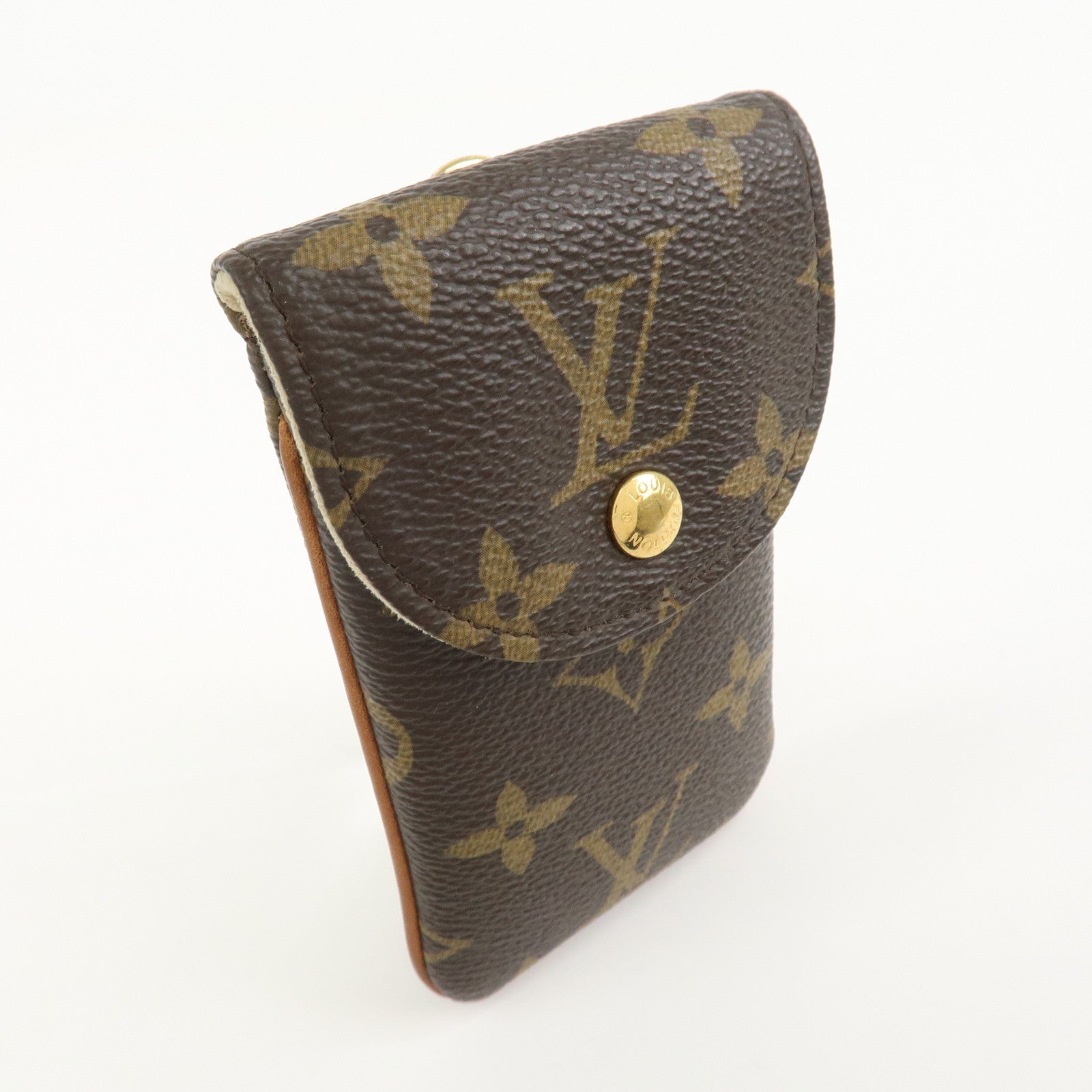 Louis Vuitton Monogram Etui Telefonne MM Phone Case Brown M66546