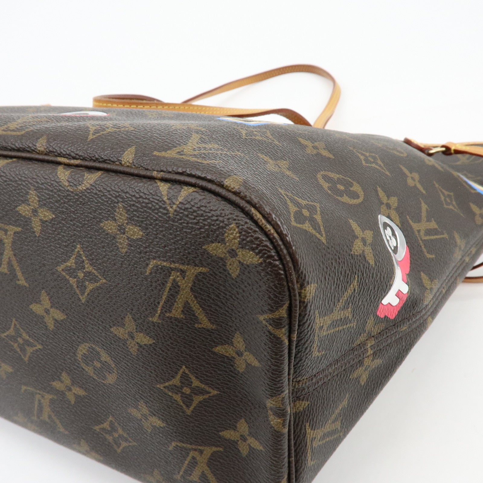 Louis Vuitton Monogram Love Lock Neverfull MM Tote Bag M44364