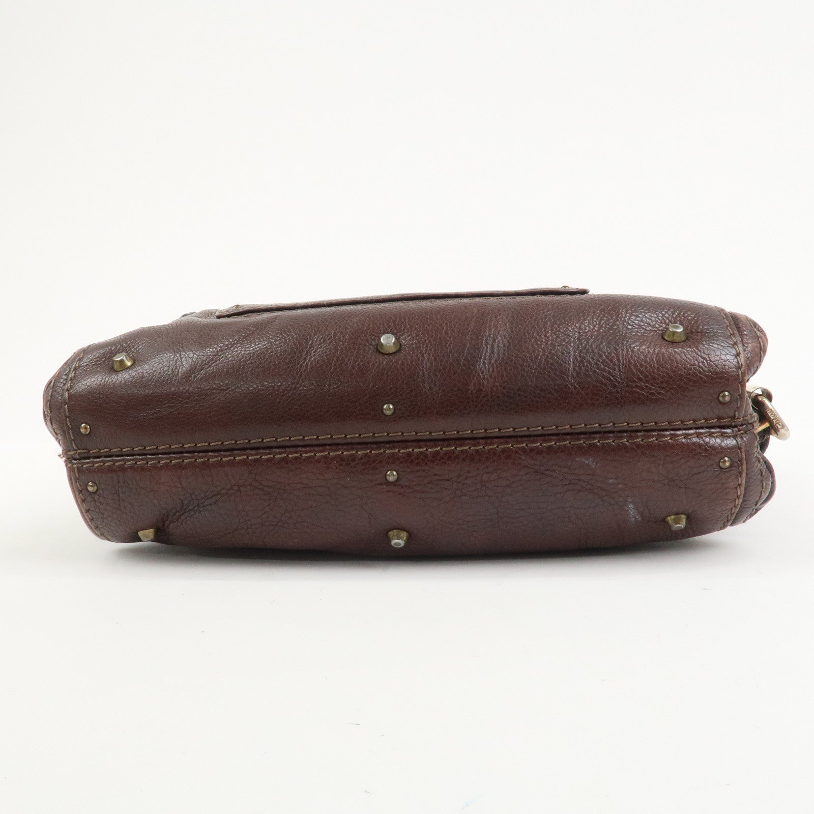 Chloe Paddington Leather Shoulder Crossbody Bag Brown