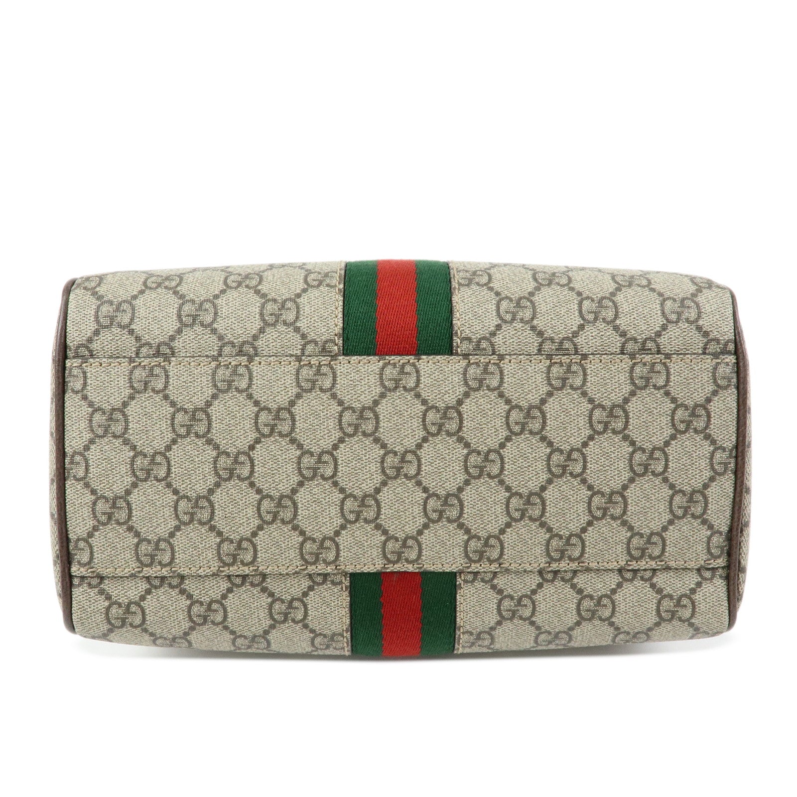 GUCCI Ophidia Sherry GG Supreme Leather 2Way Boston Bag 772061