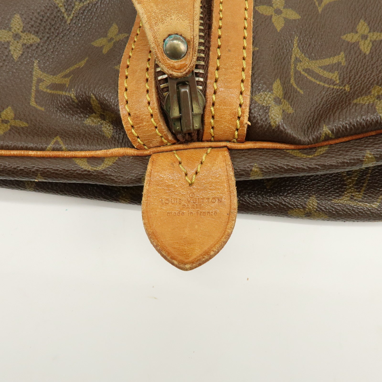Louis Vuitton Monogram Sac Souple 55 Boston Bag Brown M41622