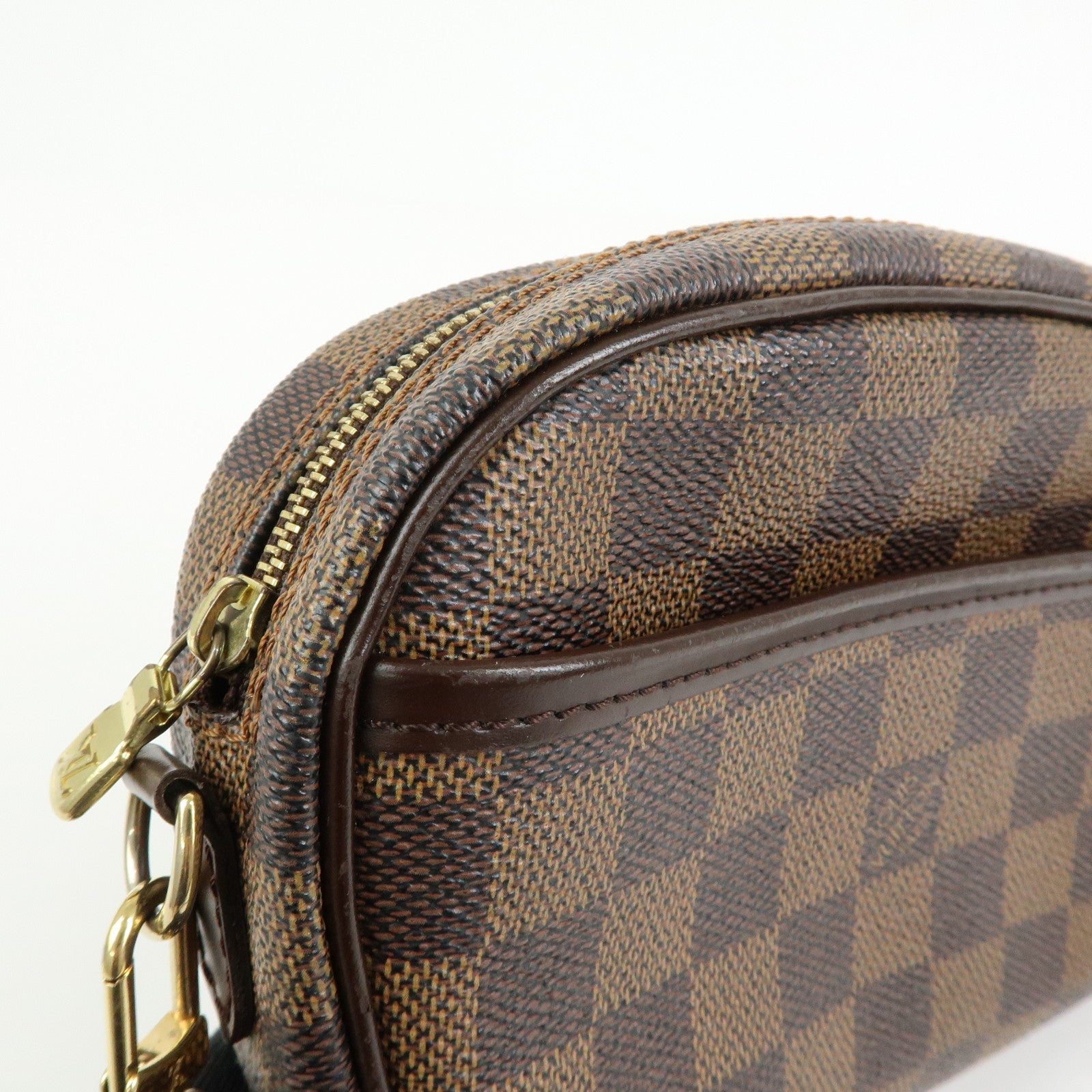 Louis Vuitton Damier Pochette Ipanema Shoulder Bag Ebene N51296
