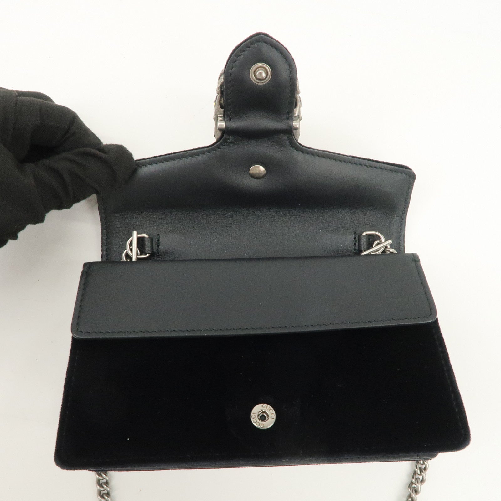 GUCCI Dionysus Super Mini Bag Velvet Chain Shoulder Bag 476432