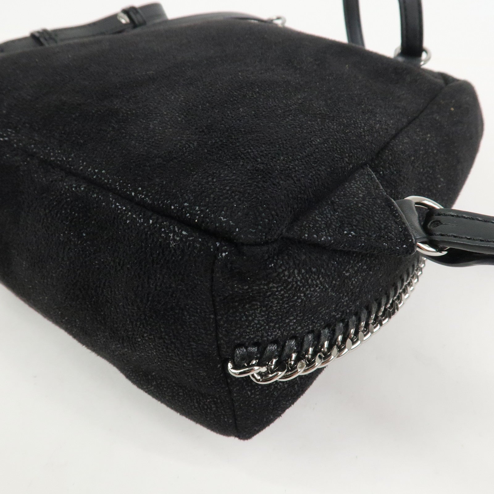 STELLA MCCARTNEY Falabella Polyester Leather Backpack Black