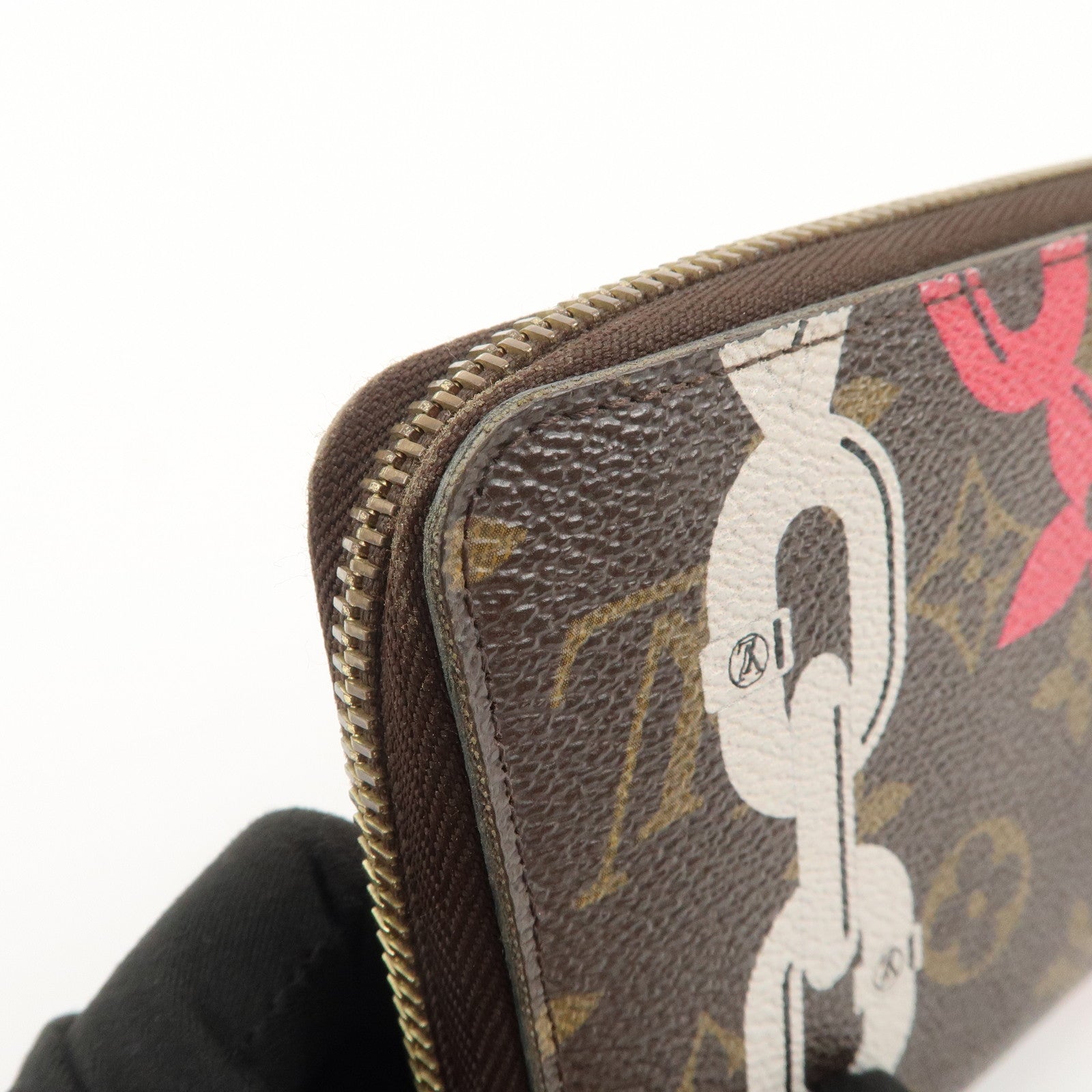 Louis Vuitton Monogram Canvas Bay Zippy Long Wallet Brown M41905 Used