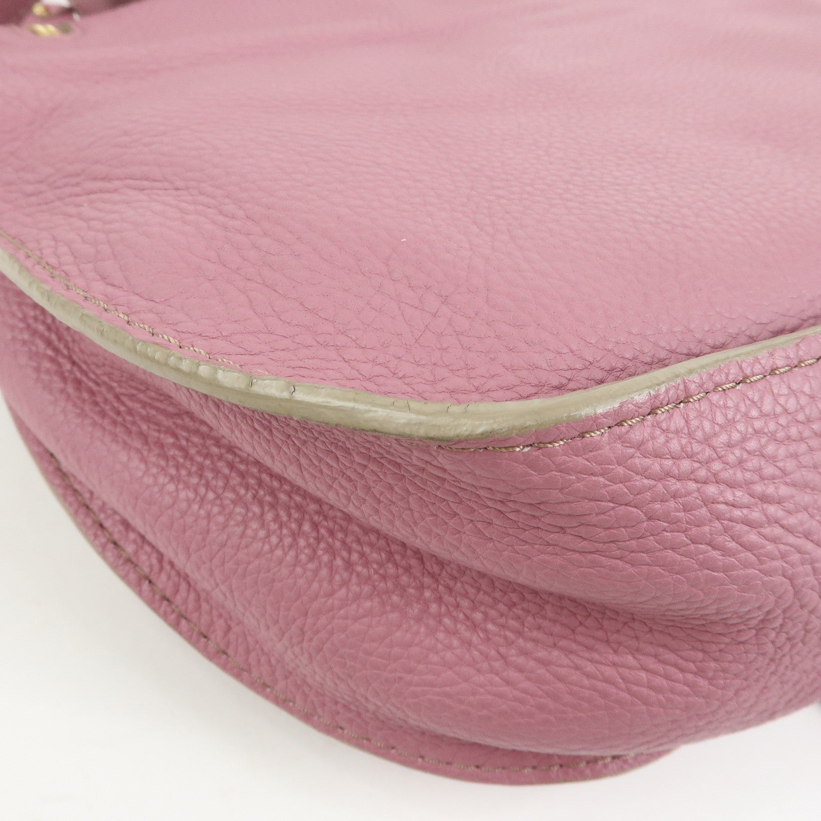 Chloe Marcie Leather Shoulder Bag Crossbody Bag Purple