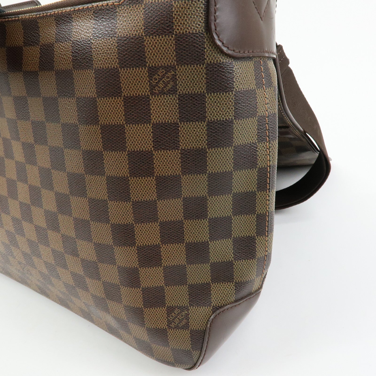 Louis Vuitton Damier Spencer Shoulder Bag Damier Ebene Brown N58021