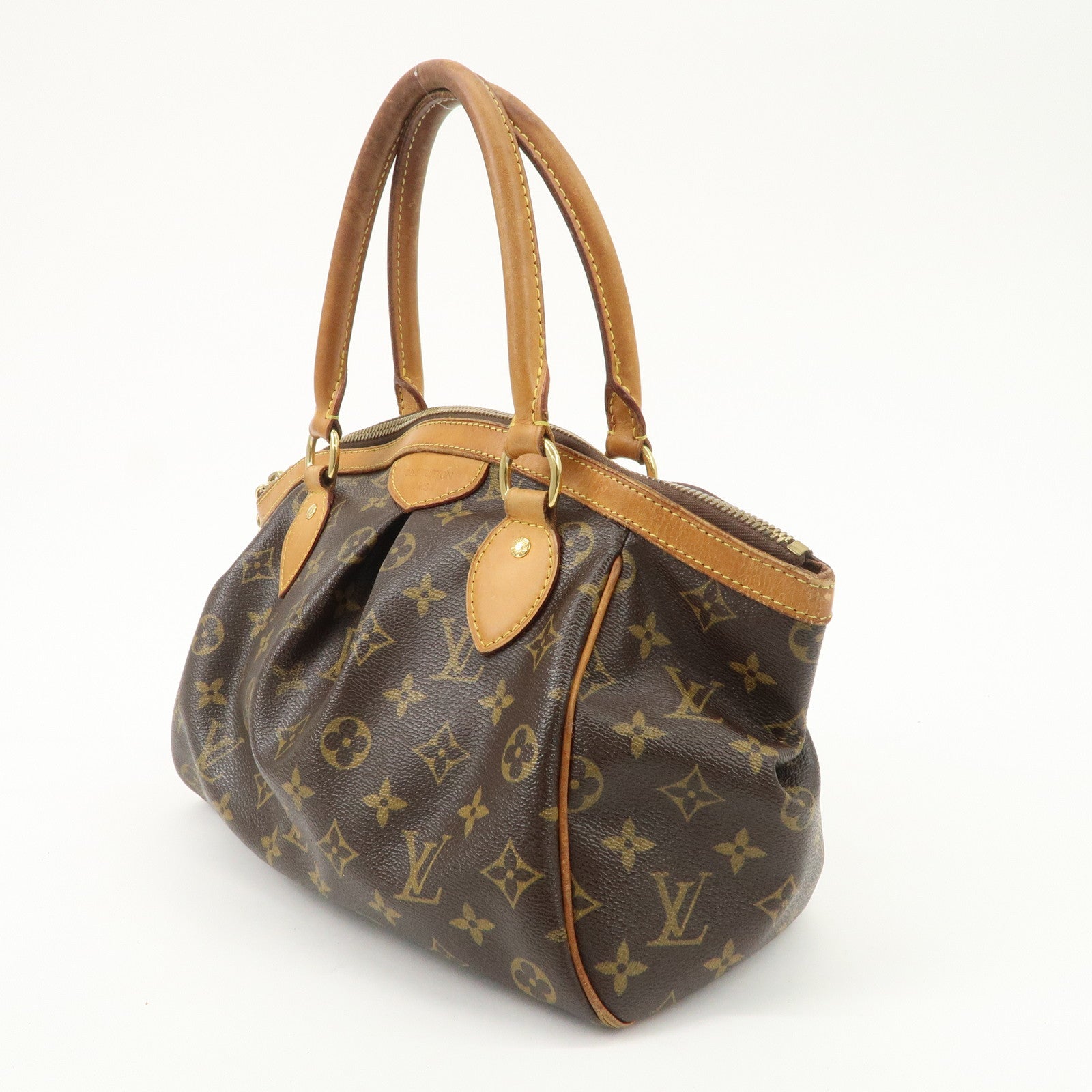 Louis Vuitton Monogram Tivoli PM Hand Bag Brown M40143 Used