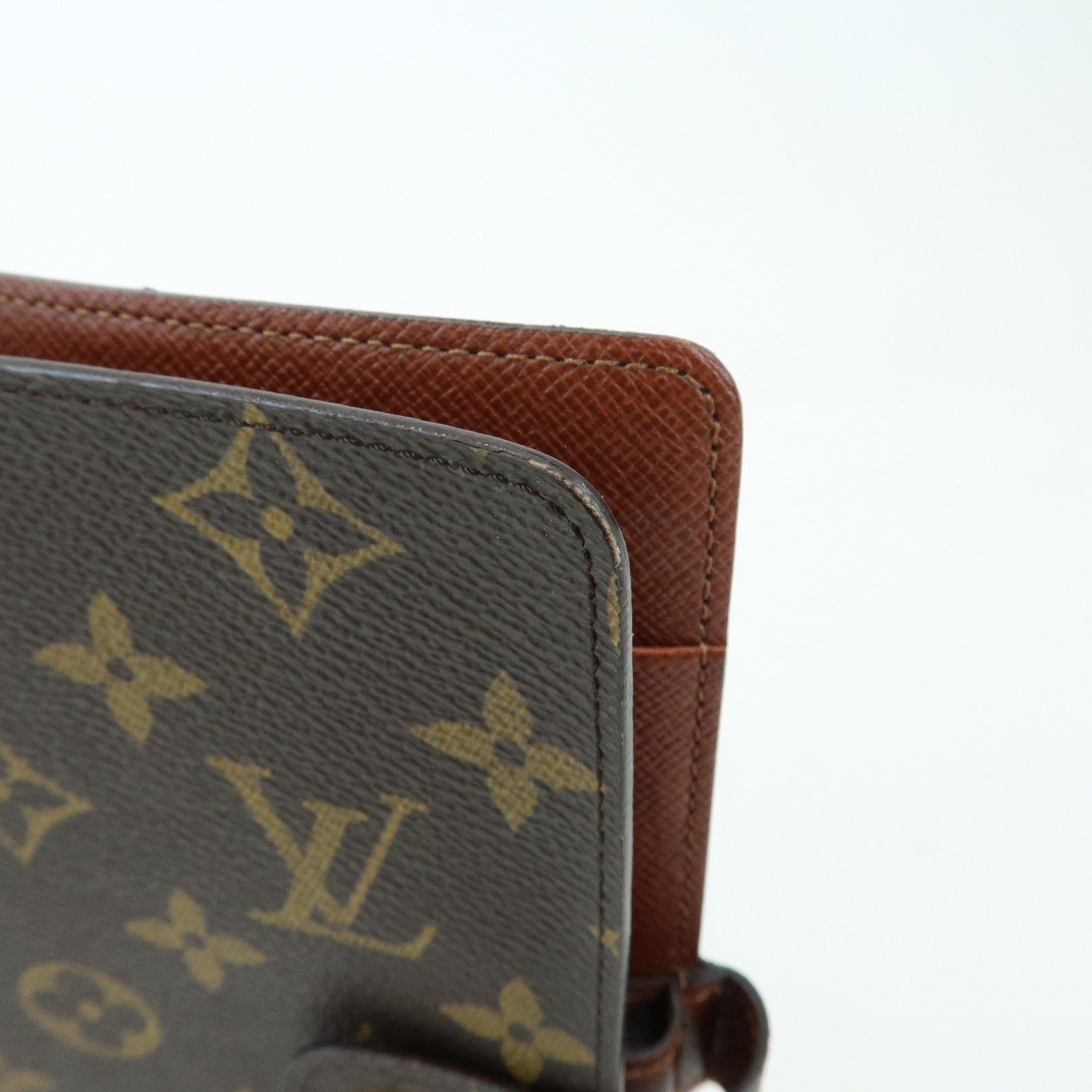 Louis Vuitton Monogram Agenda MM Planner Cover Brown R20105