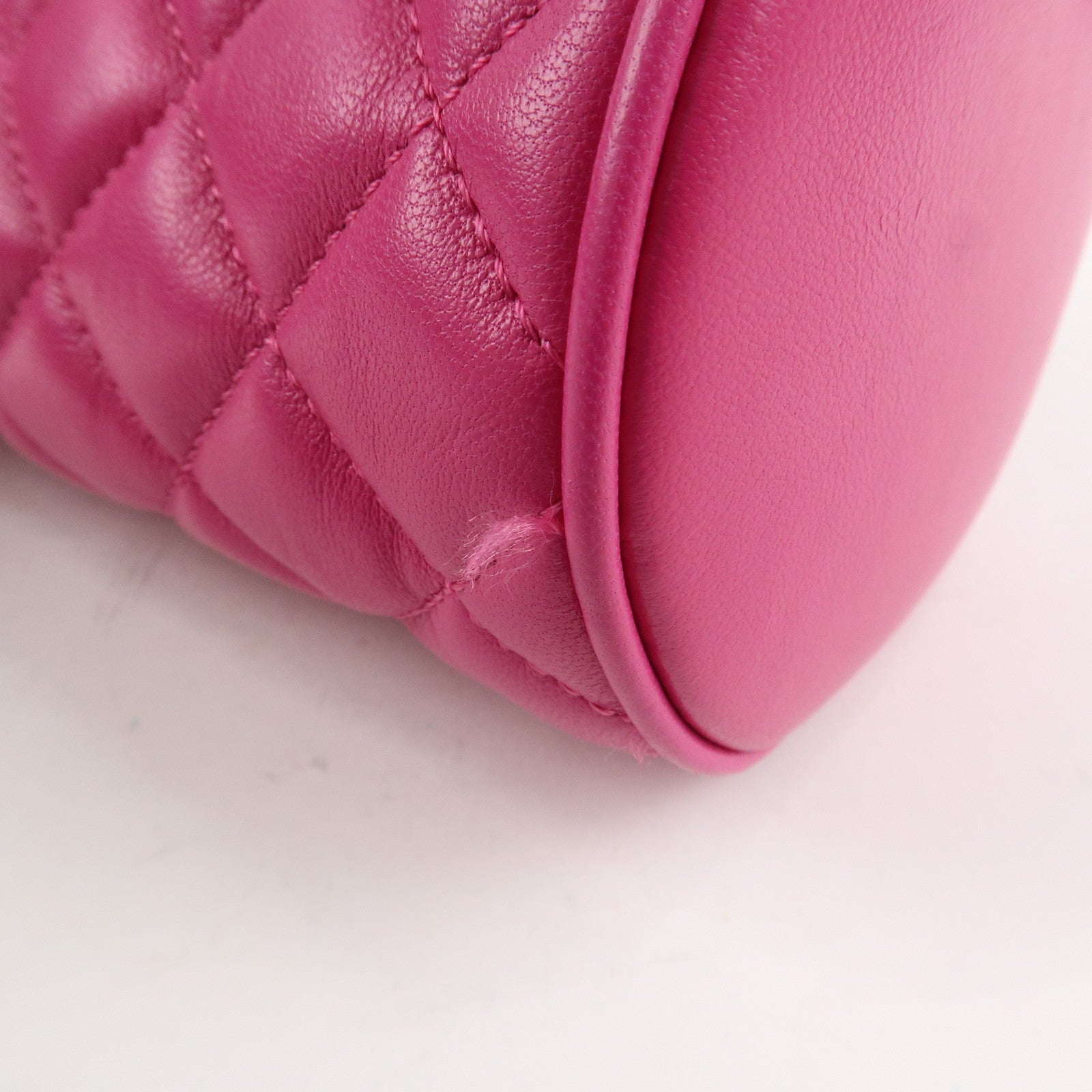 GIANNI VERSACE Medusa Chain Shoulder Bag Hand Bag Gold HDW Pink Used