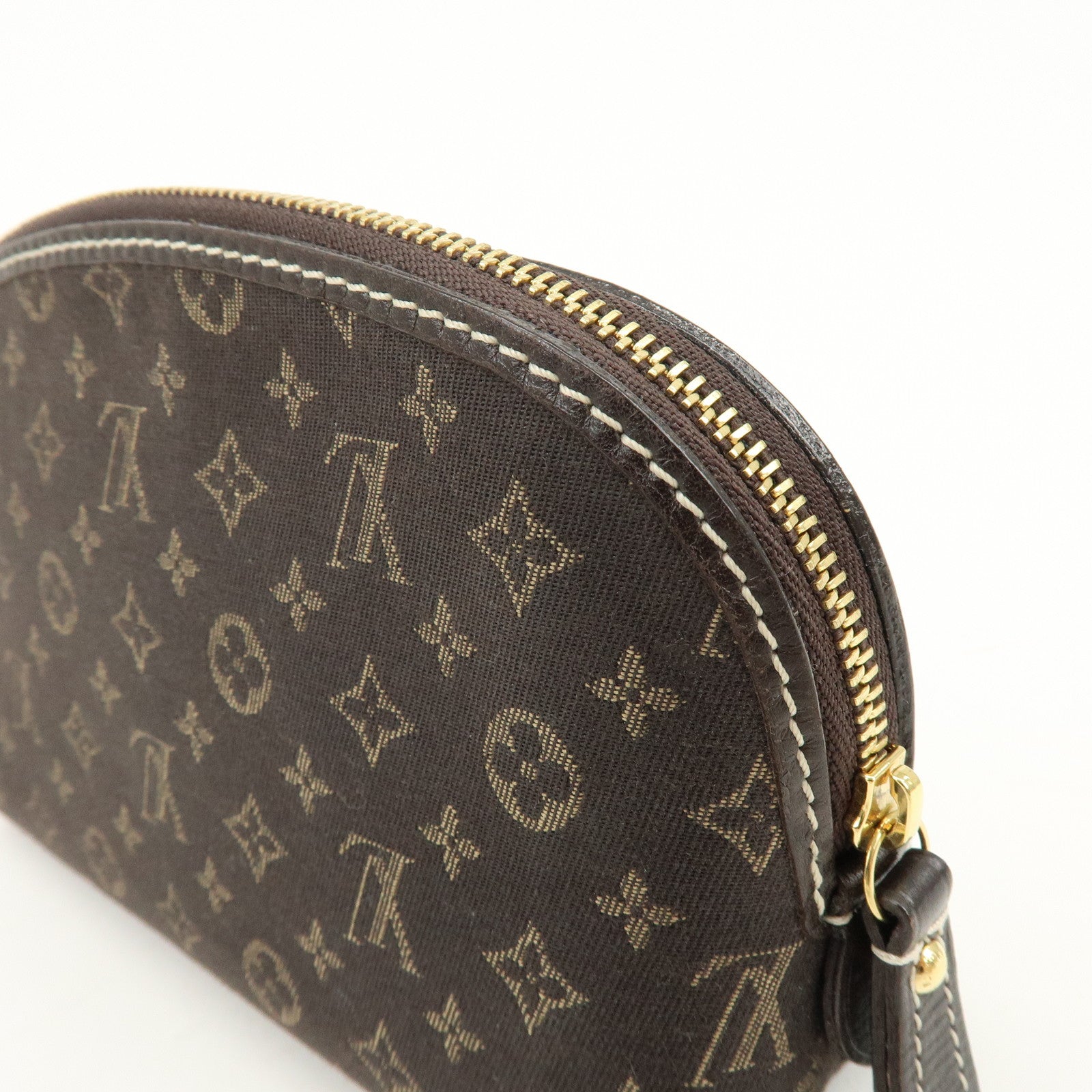 Louis Vuitton Monogram Idylle Pochette Cosmetic Pouch Fusain M40375