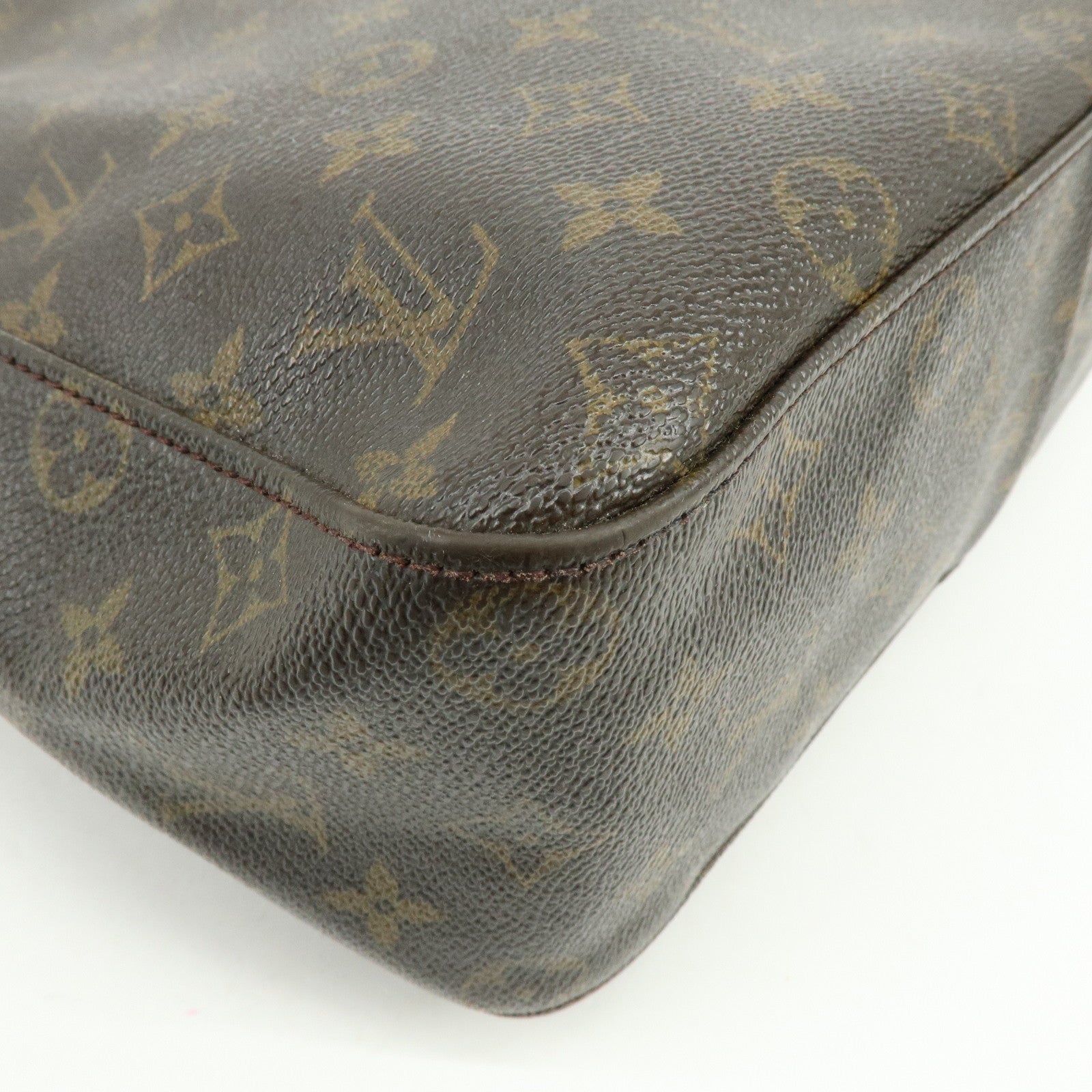 Louis Vuitton Monogram Looping GM Canvas Shoulder Bag Brown M51145