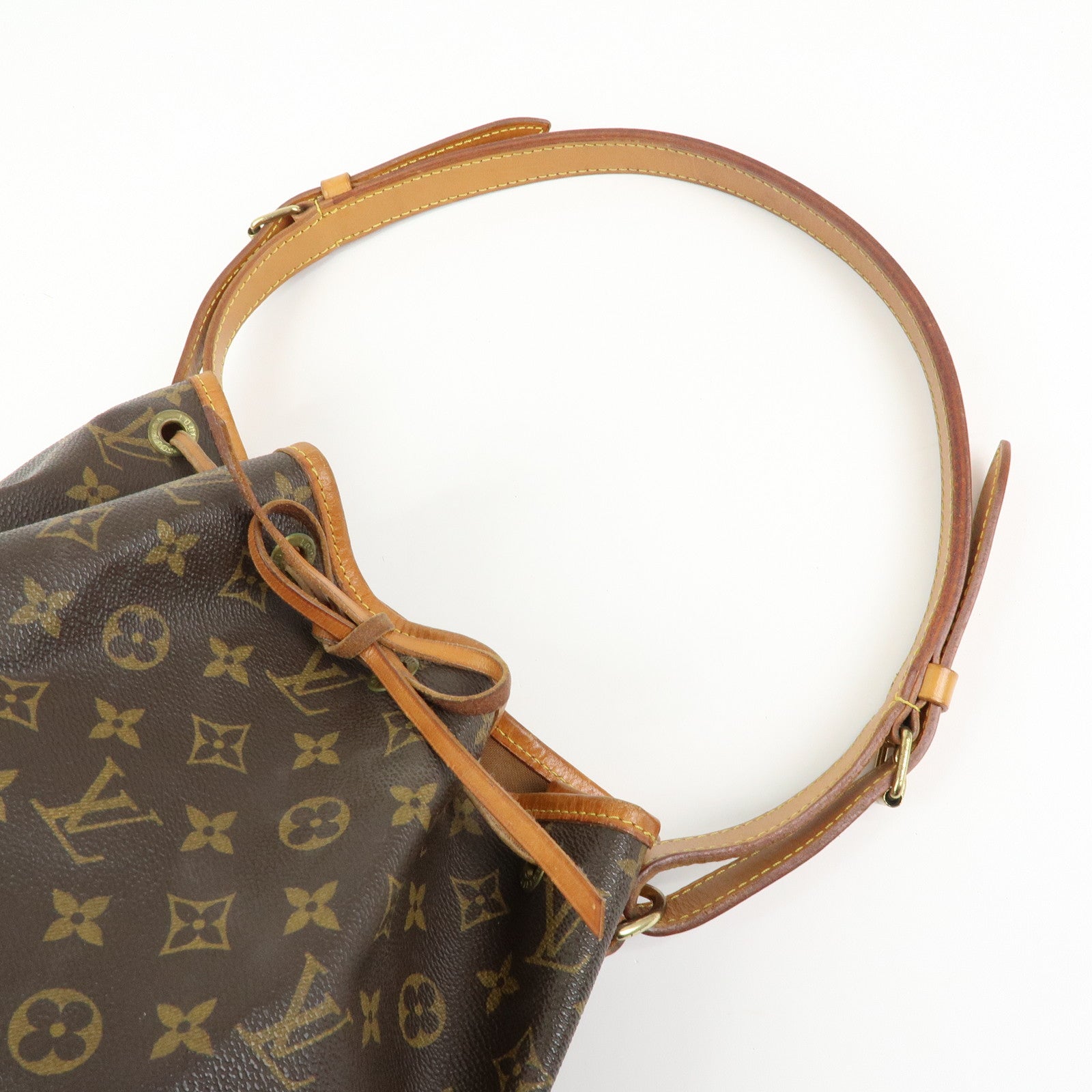 Louis Vuitton Monogram Petit Noe Shoulder Bag Brown M42226