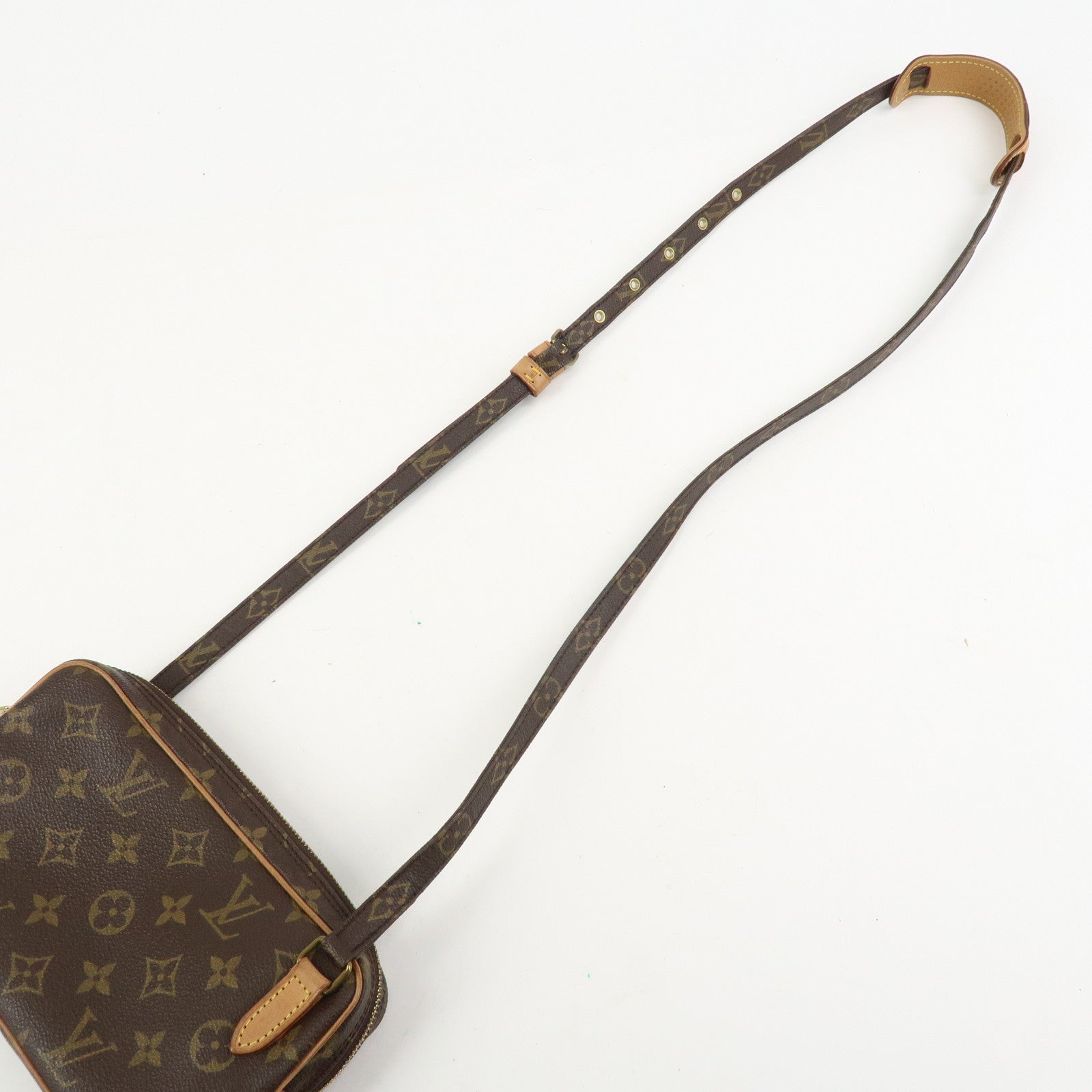 Louis Vuitton Monogram Pochette Marly Bandouliere Bag Brown M51828