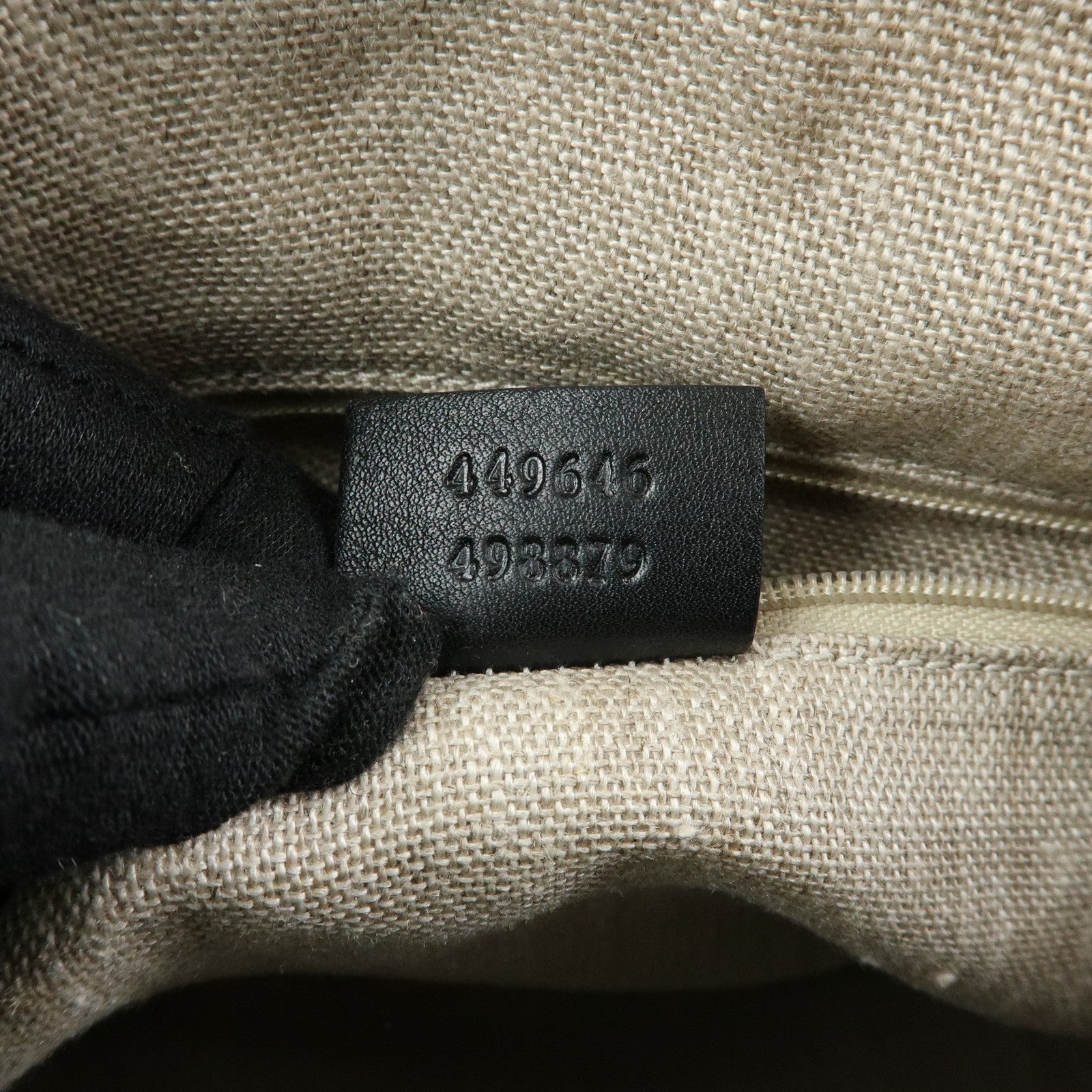 GUCCI Microguccissima Leather 2Way Boston Bag Black 449646