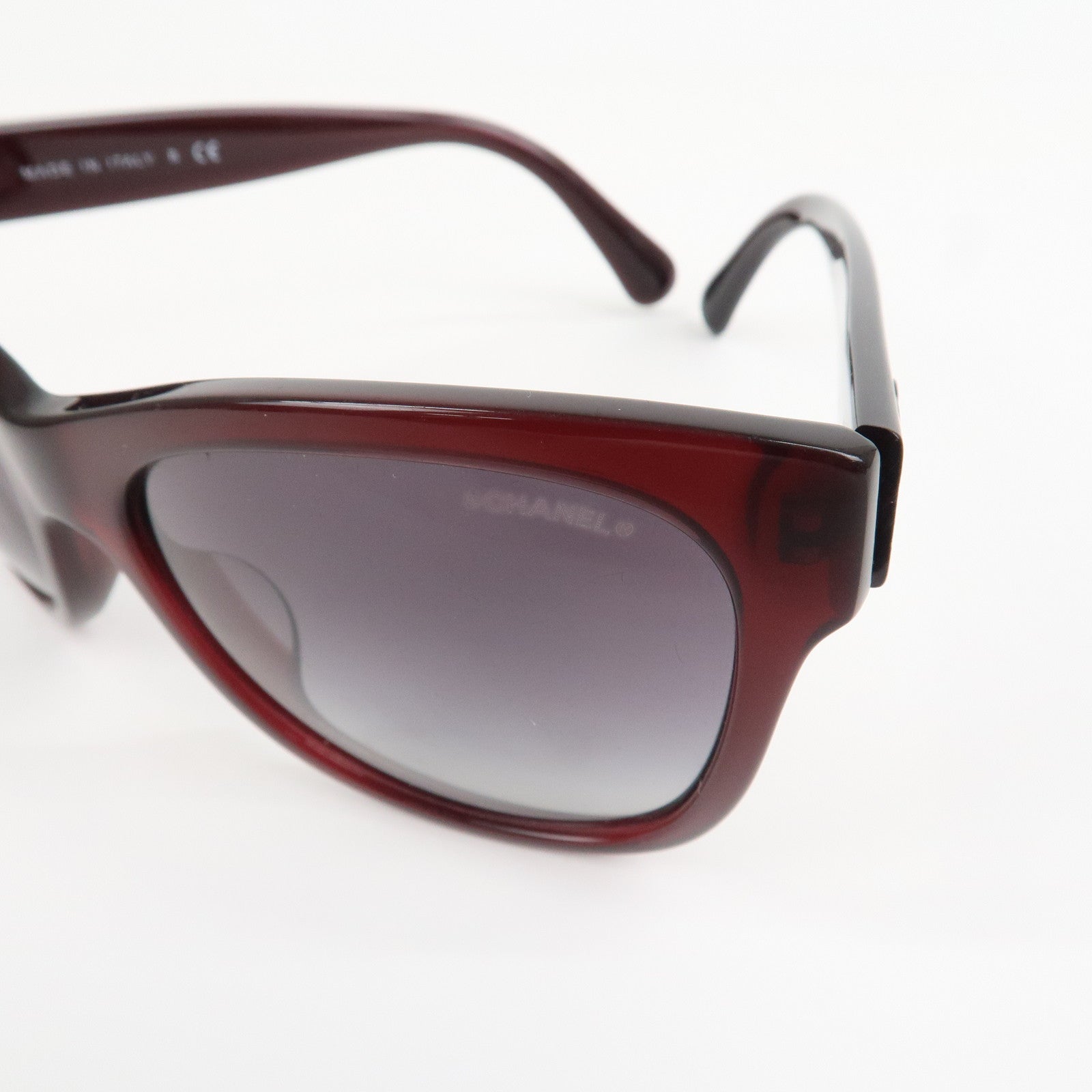 CHANEL Side COCO Mark Sunglasses ｃ.539S6 56□17 140 3N Brown 5380-A