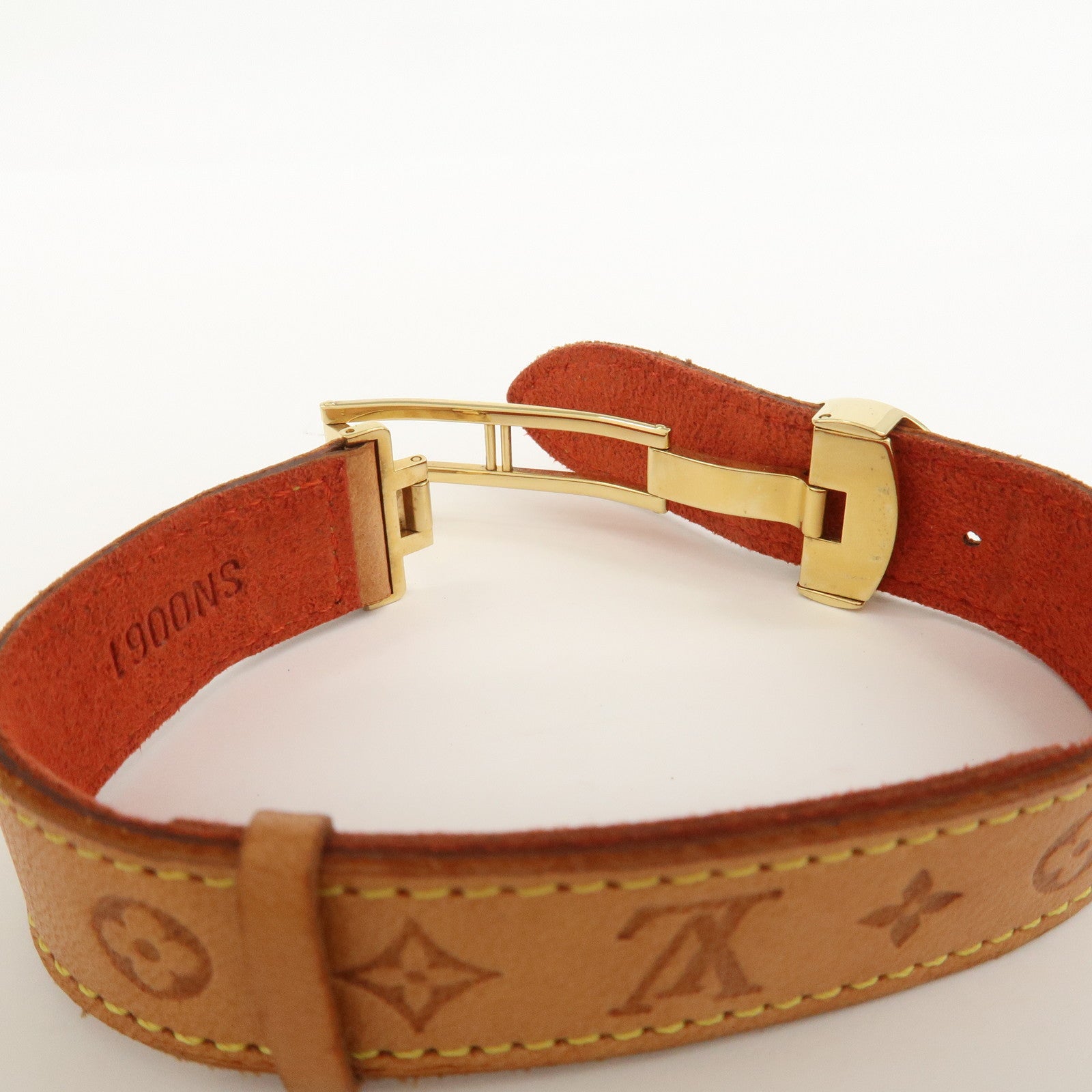 Louis Vuitton Monogram Leather Voeux Good Luck Bracelet M64448