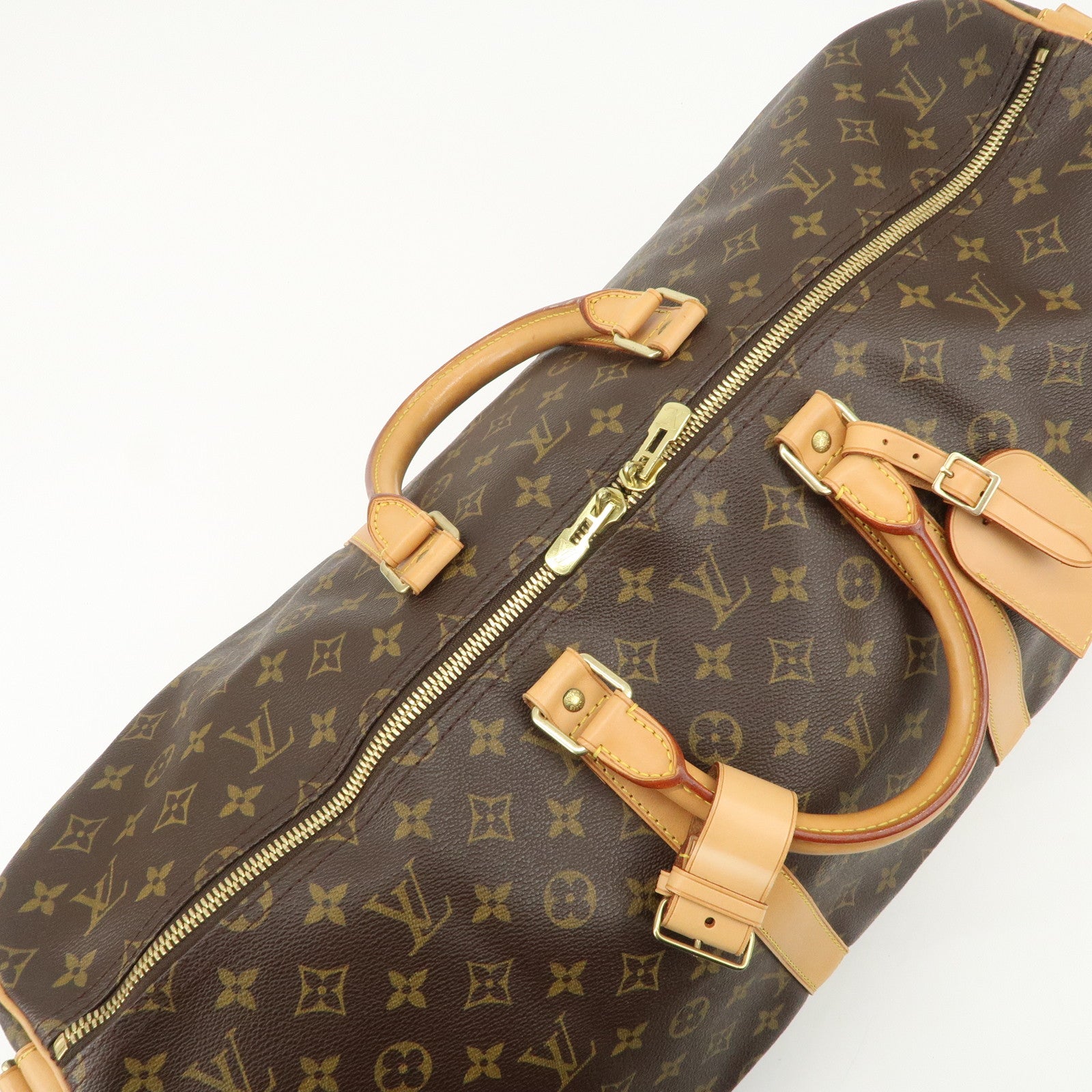 Louis Vuitton Monogram Keep All Bandouliere 55 Boston Bag M41414